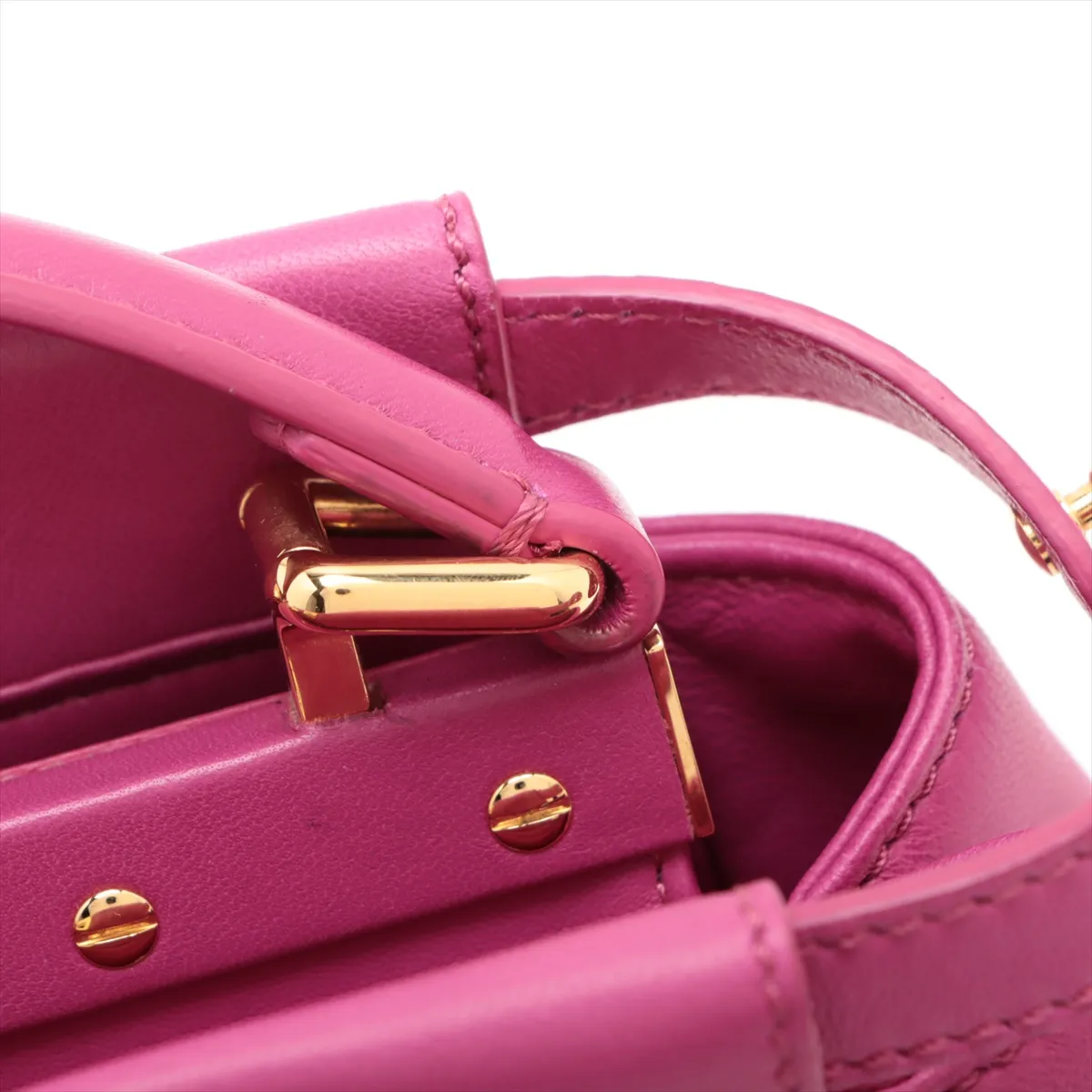Mini Peekaboo Leather 2WAY Handbag Purple 8BN244 — view 15