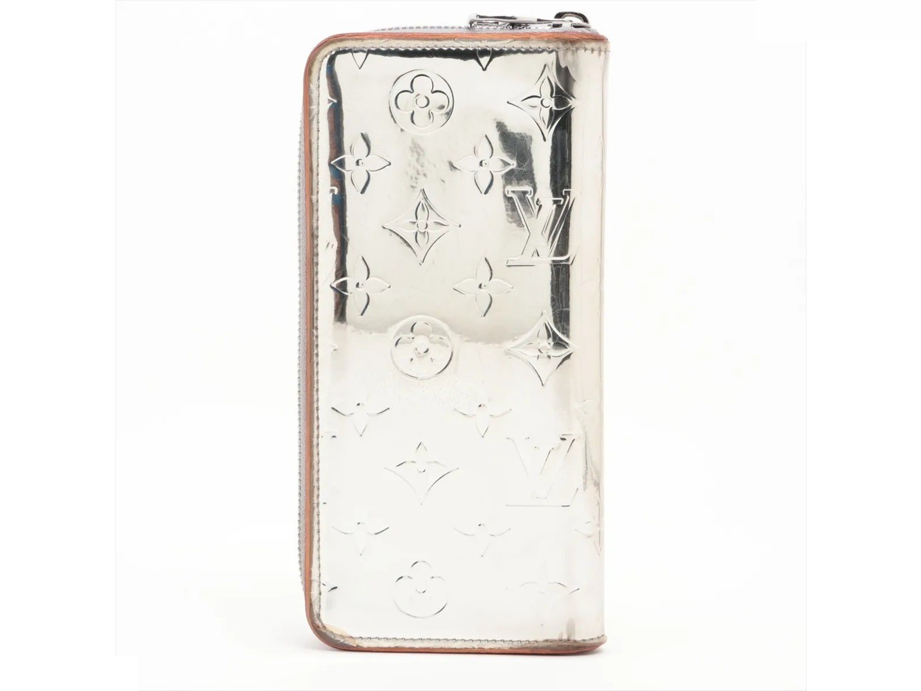 RFID-protected Monogram Mirror Zippy Wallet Vertical Long Wallet — view 2