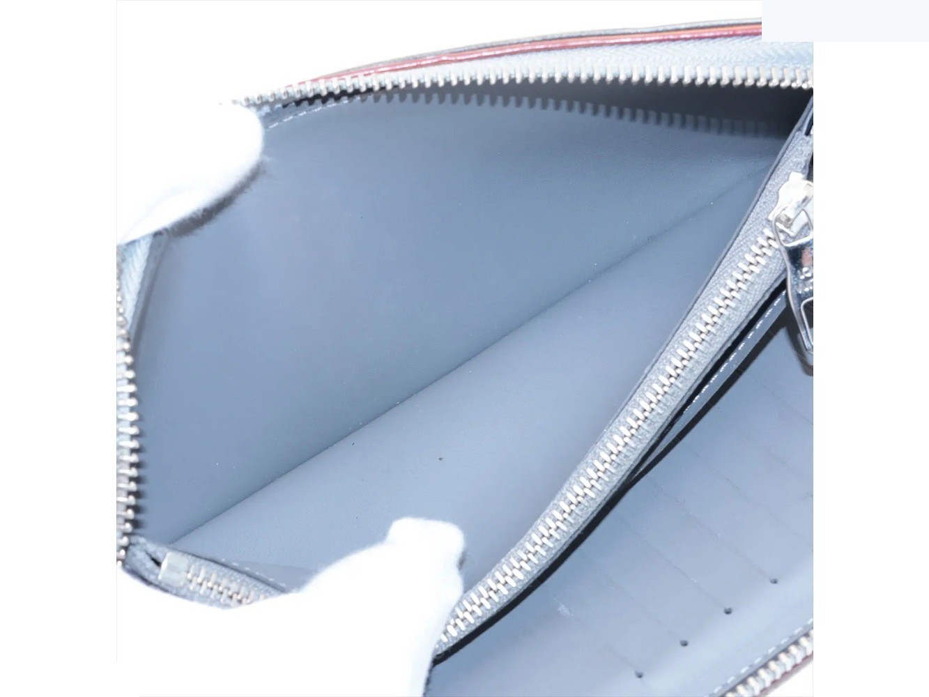 RFID-protected Monogram Mirror Zippy Wallet Vertical Long Wallet — view 4