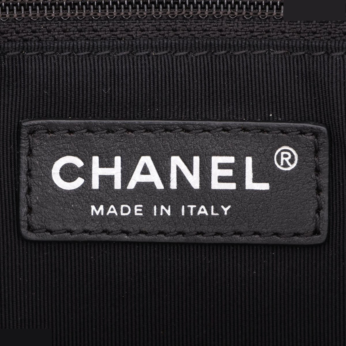Matelassé Leather Single Flap Double Chain Bag, Black — view 8