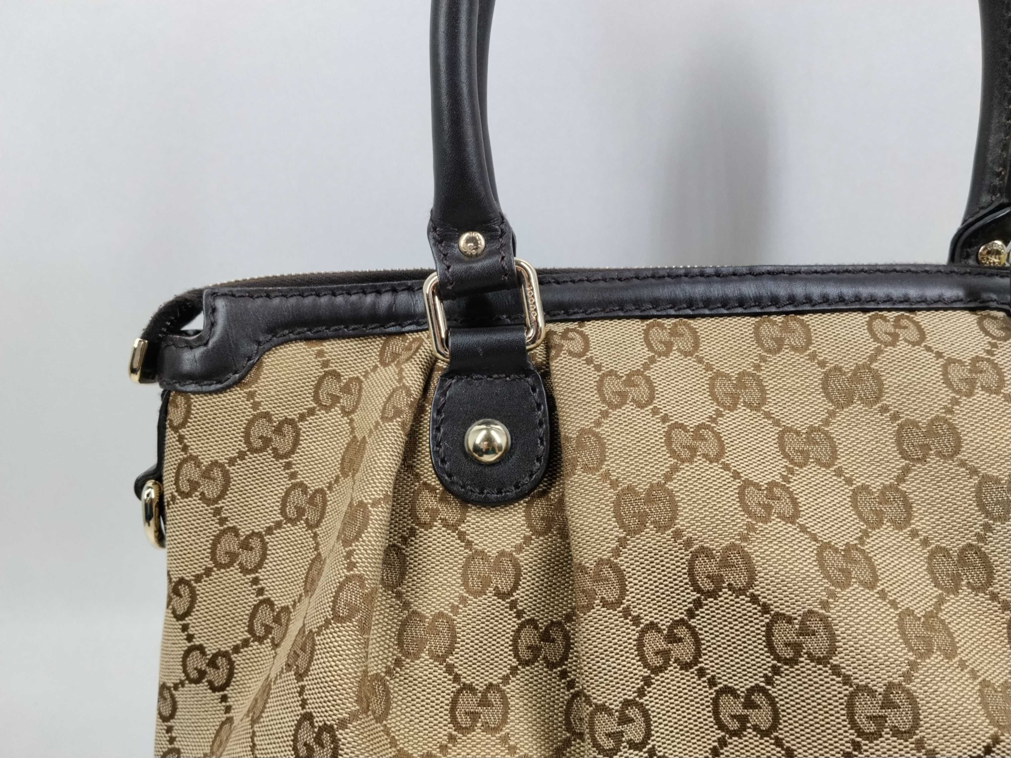 GG Canvas Diamante 2-way Handbag (247902 001998) - Shoulder strap not included. — view 3