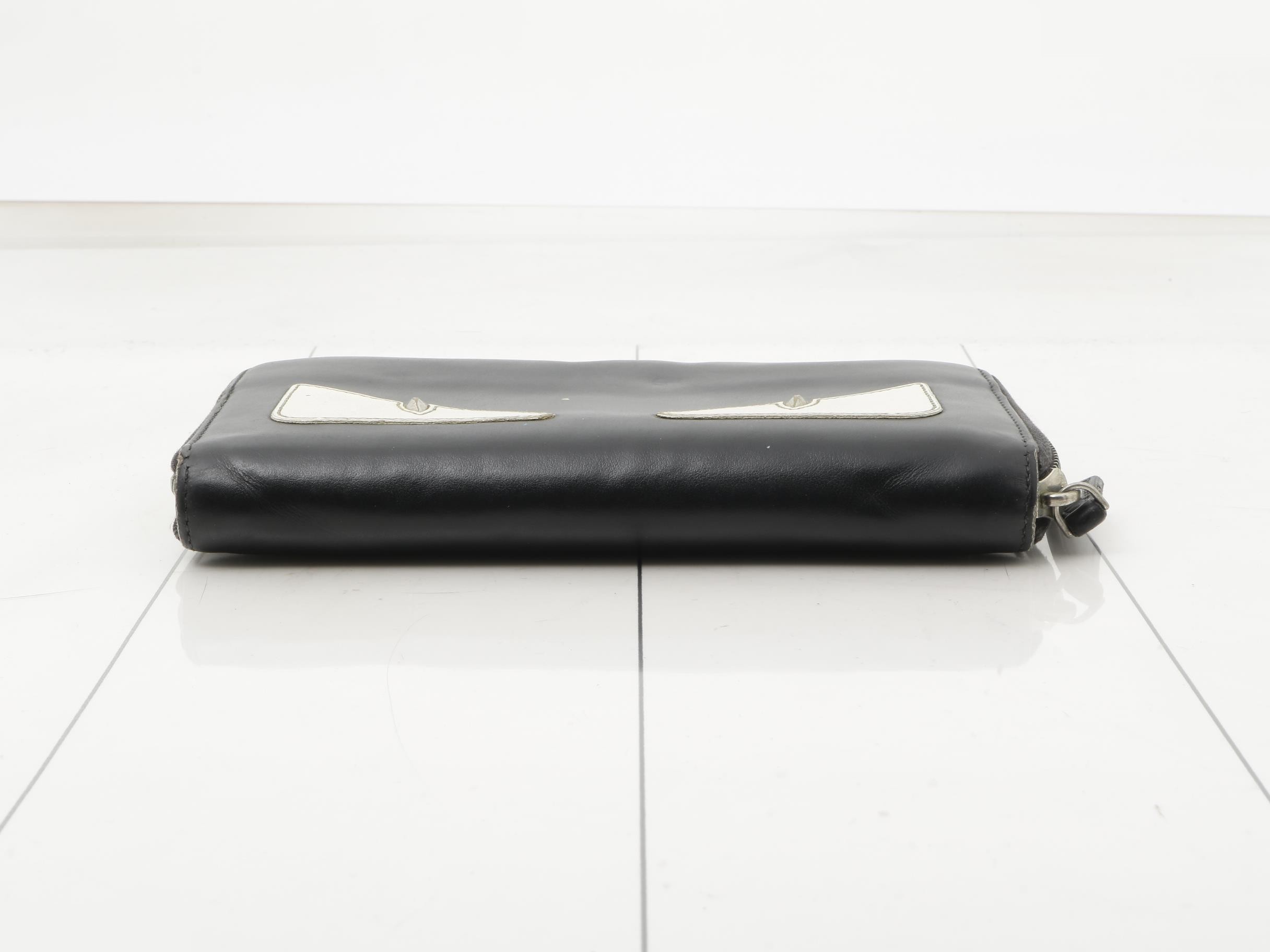 Monster Leather Round Zipper Long Wallet — view 3