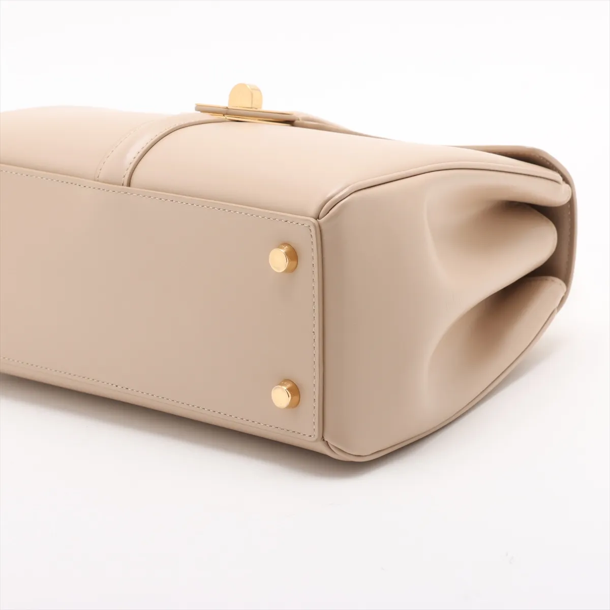 16saise small leather 2WAY handbag beige — view 3