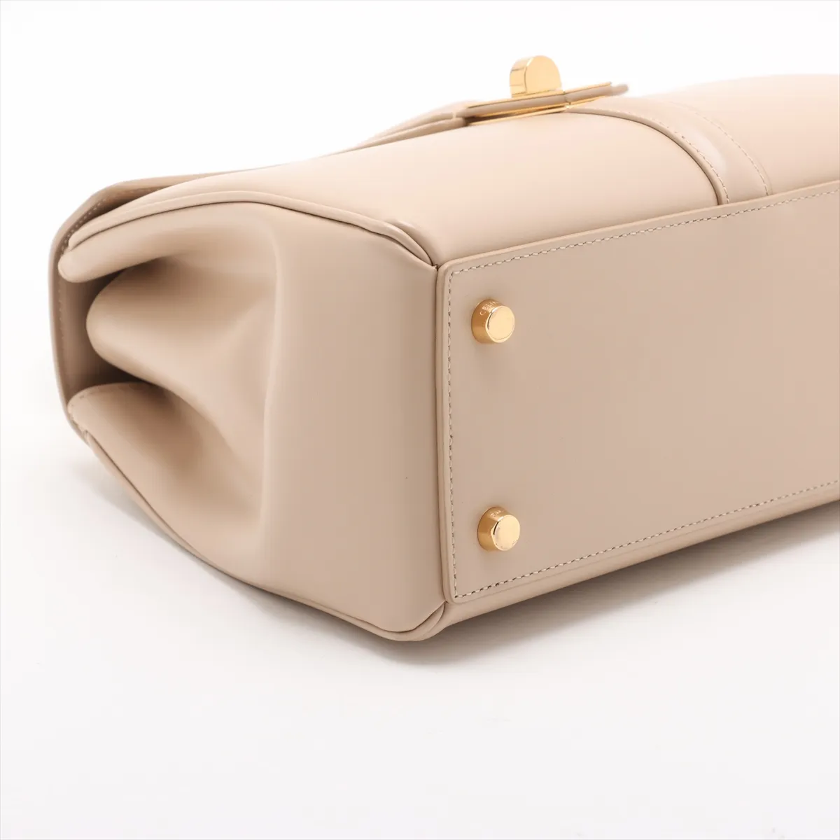 16saise small leather 2WAY handbag beige — view 4