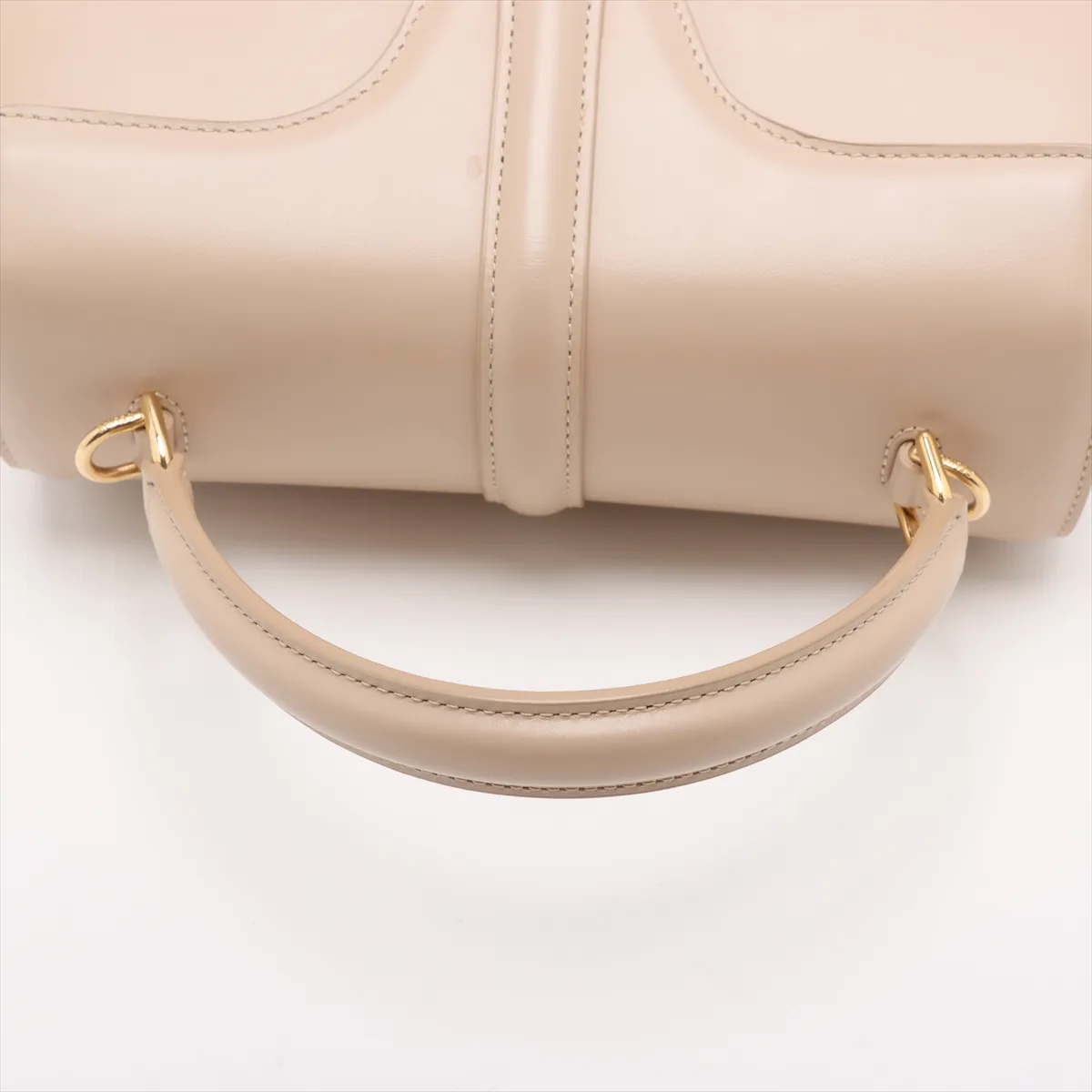 16saise small leather 2WAY handbag beige — view 6