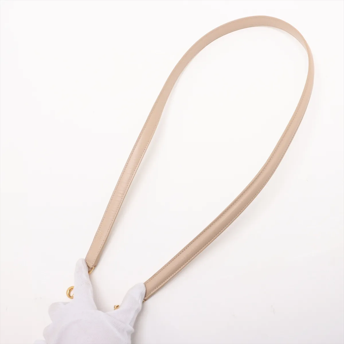 16saise small leather 2WAY handbag beige — view 7