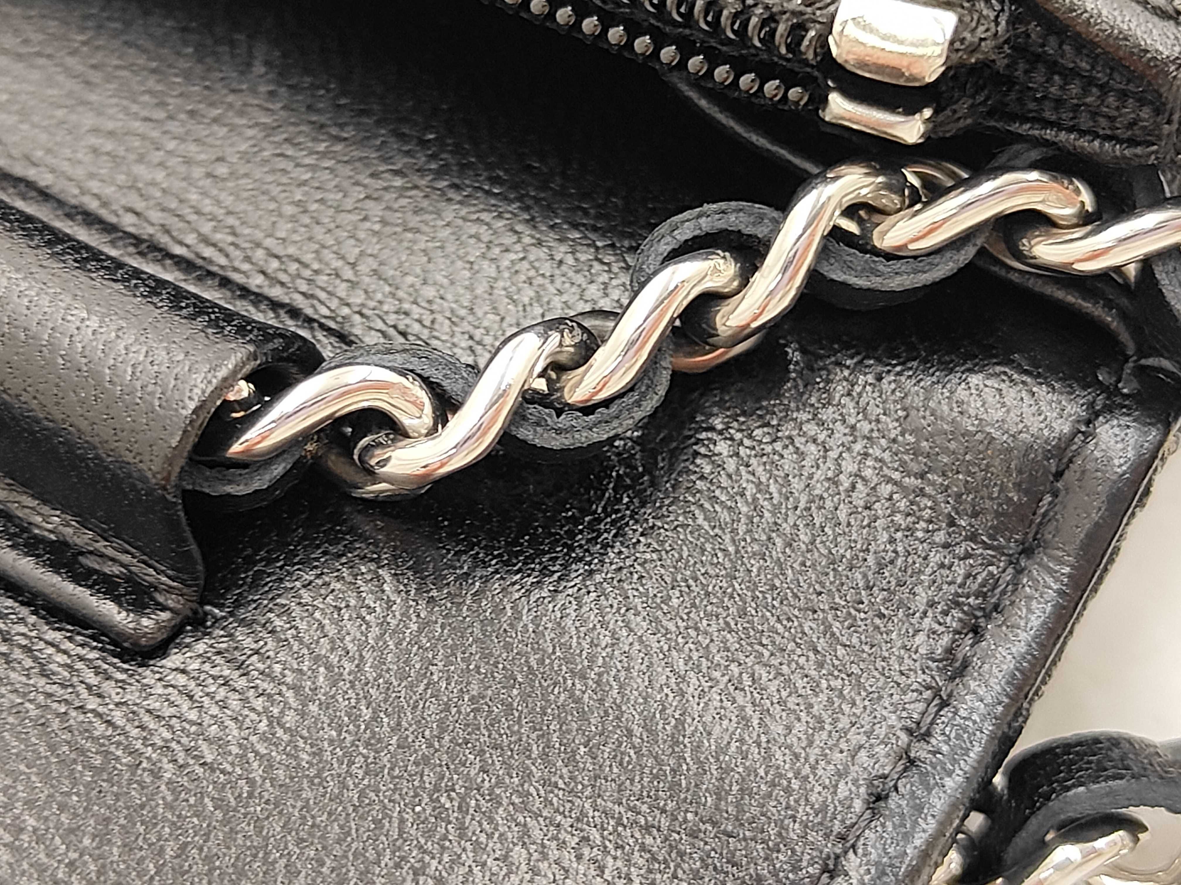 Chain Wallet Rhinestone Lambskin Random Plate Tag Shoulder Bag — view 5