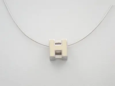 H-Cube Necklace, Neck Circumference Approx. 42cm