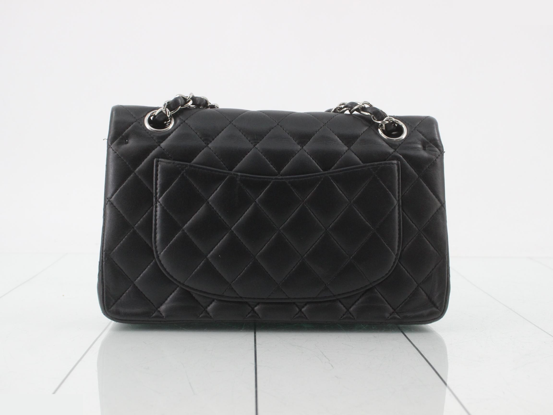 Matelassé handbag, chain shoulder bag, 2-way, black — view 2
