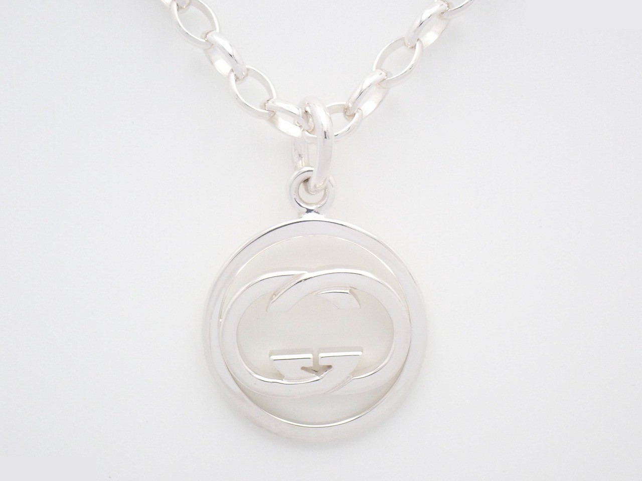 Interlocking G Round Necklace 925/15.6g