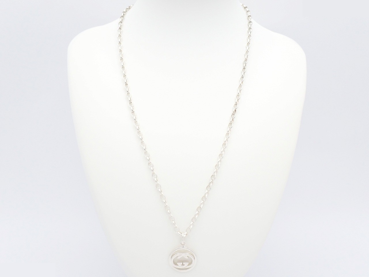 Interlocking G Round Necklace 925/15.6g — view 2