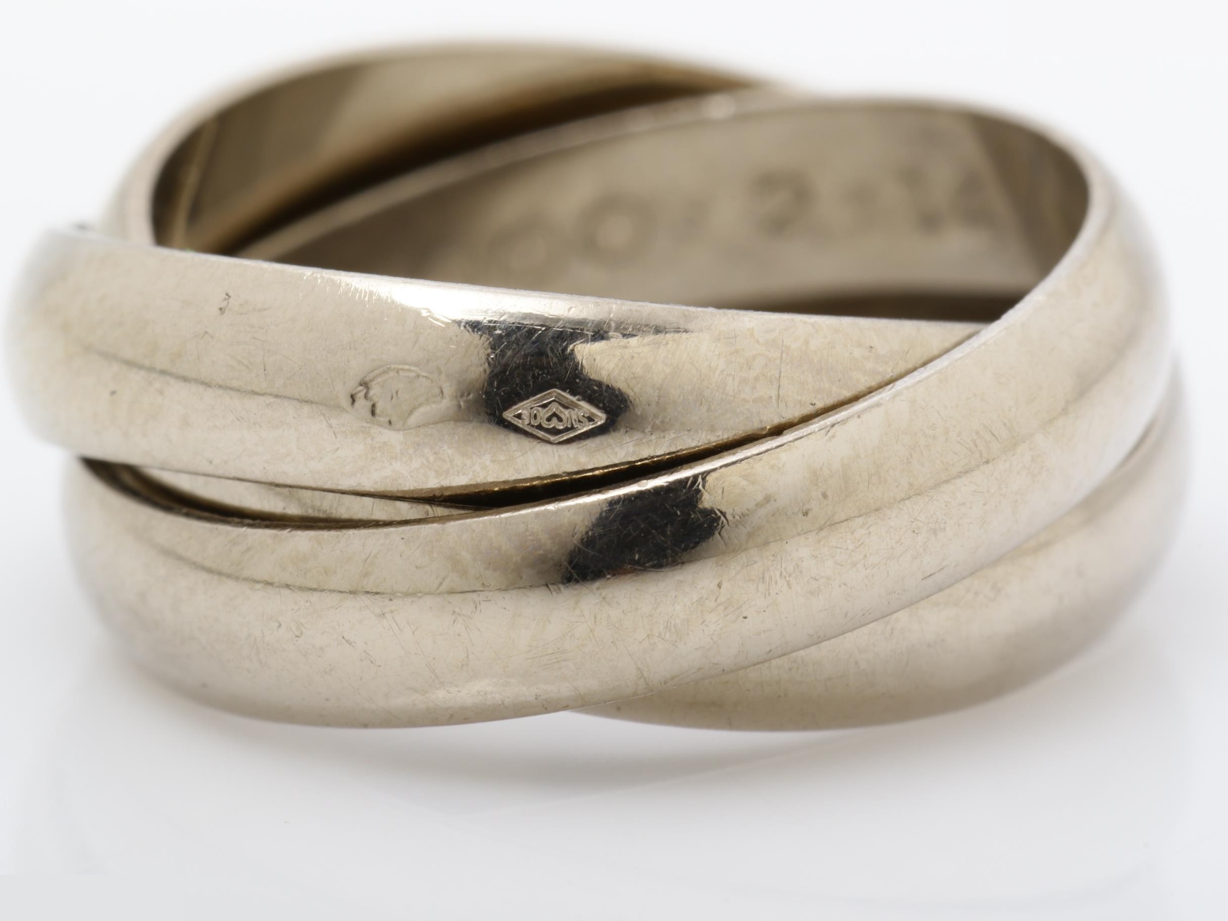 Trinity (precious metal) ring, 750, 6.9g, #46 — view 2