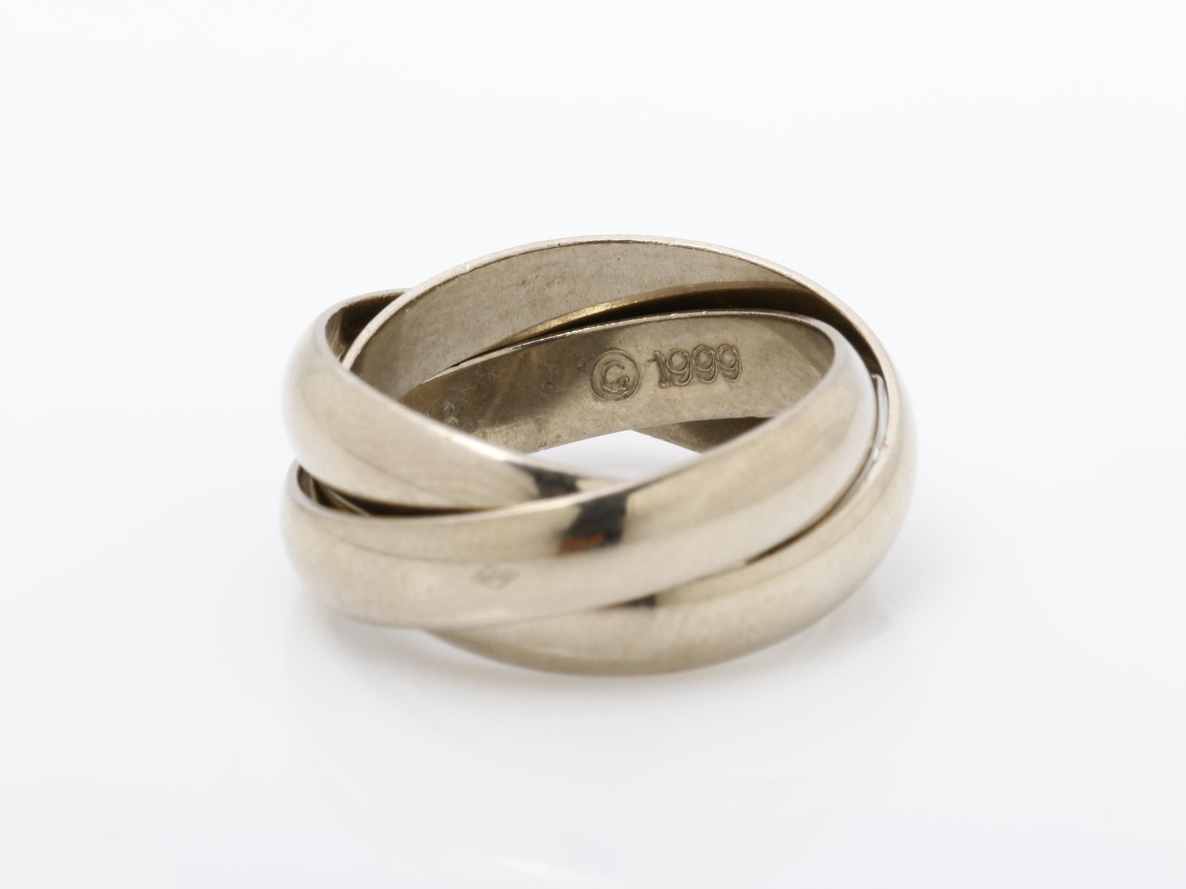 Trinity (precious metal) ring, 750, 6.9g, #46 — view 4