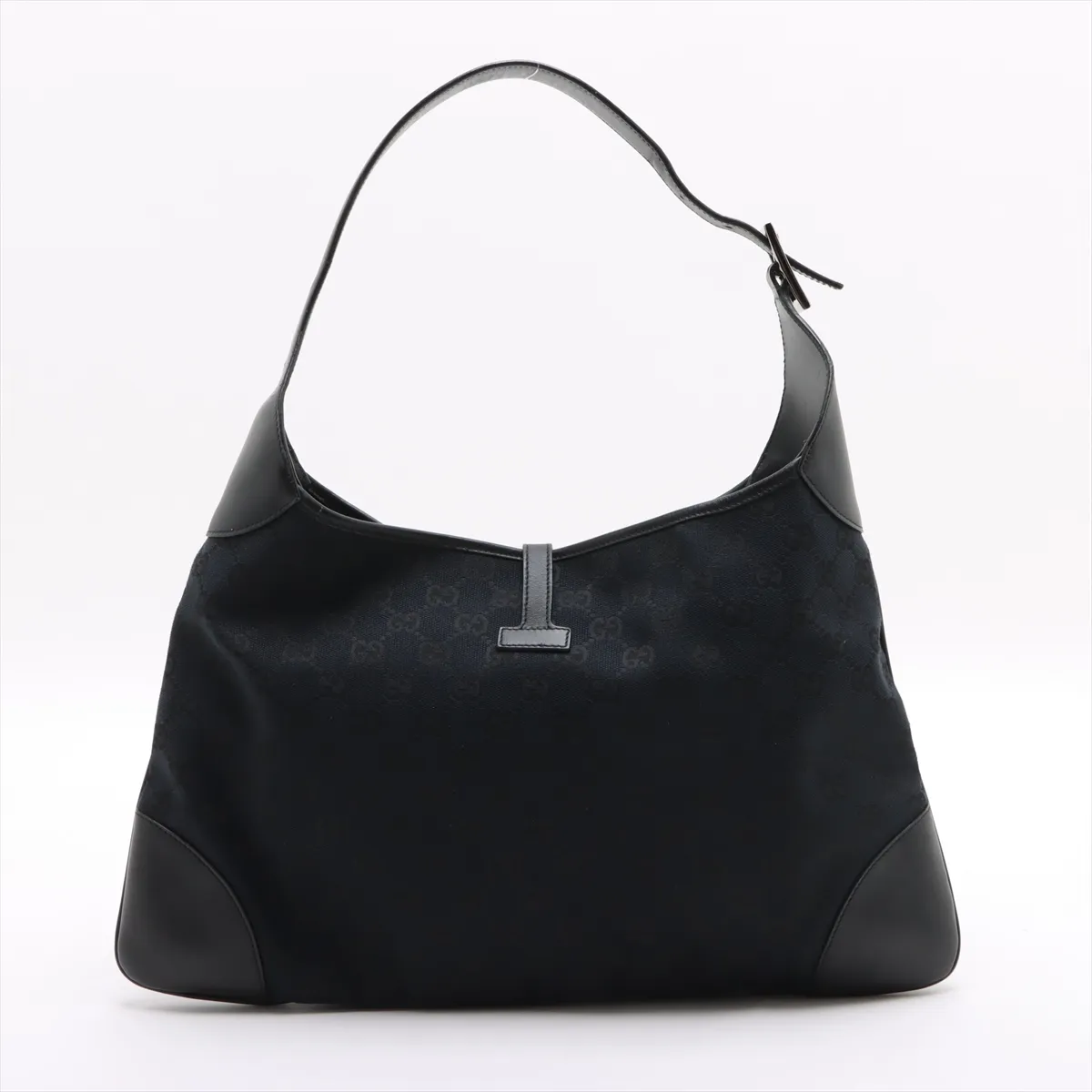 GG Canvas Jackie Canvas x Leather Shoulder Bag Black 001 4075 — view 2