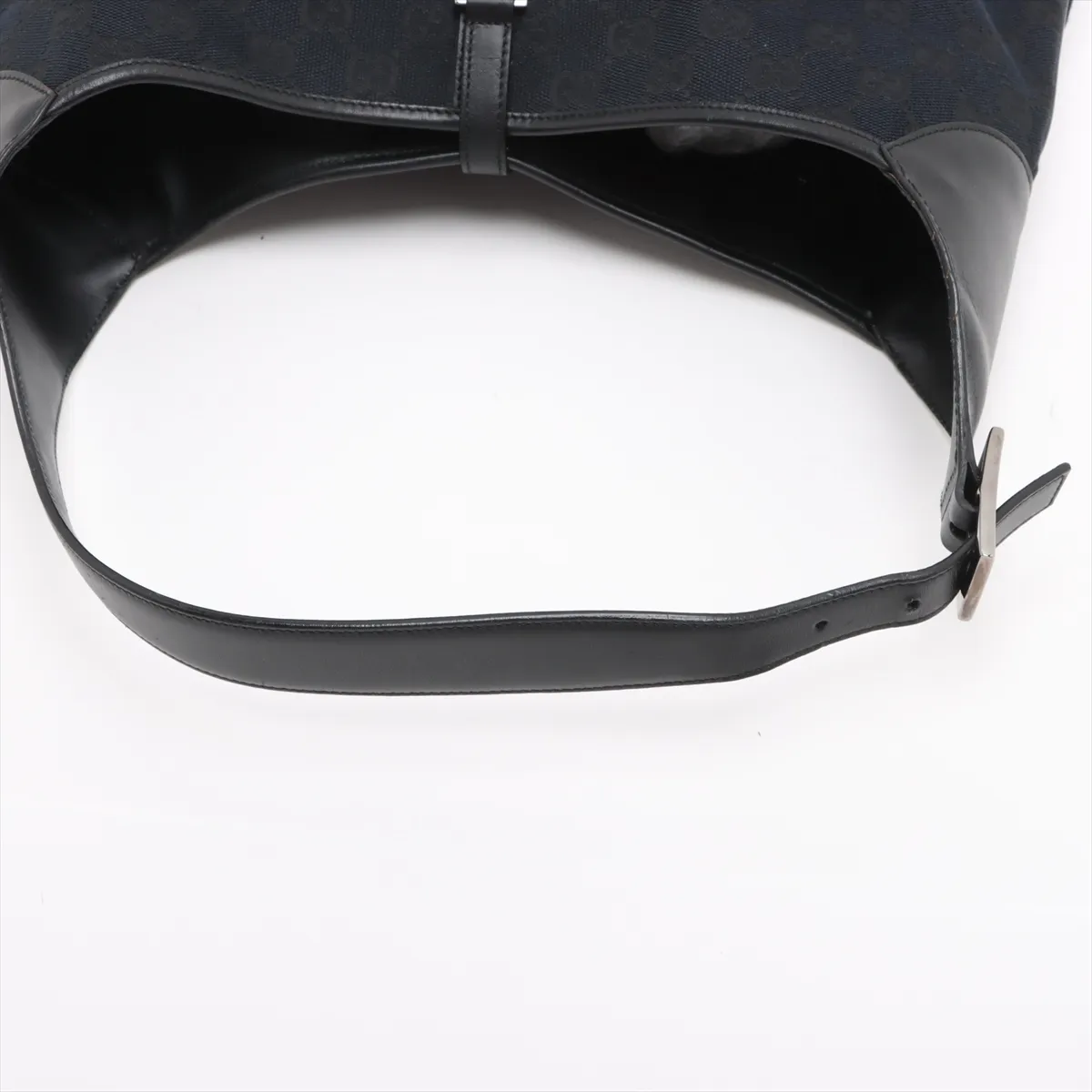 GG Canvas Jackie Canvas x Leather Shoulder Bag Black 001 4075 — view 5
