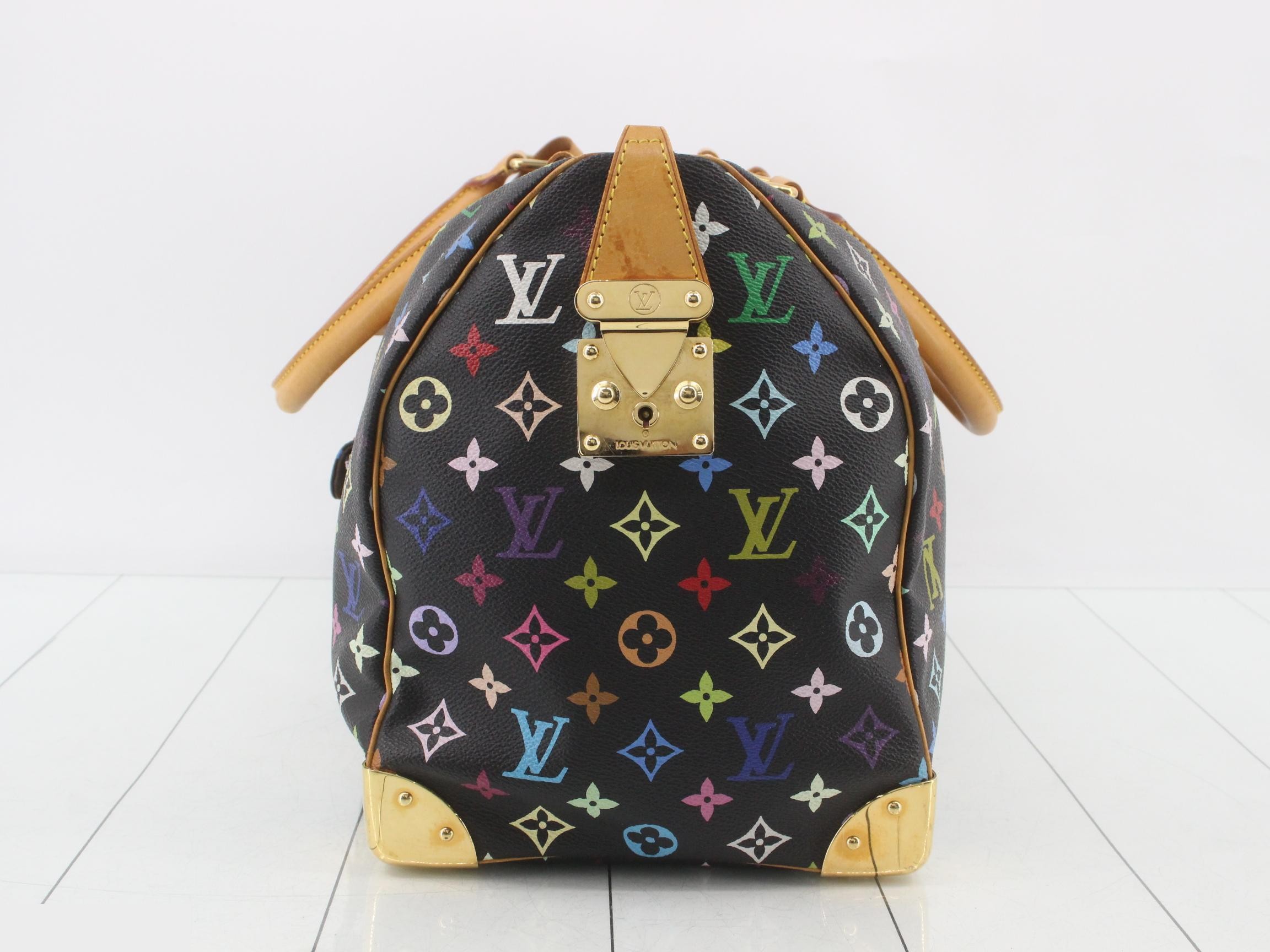Monogram Multicolor Keepall 45 Noir Boston Bag — view 3