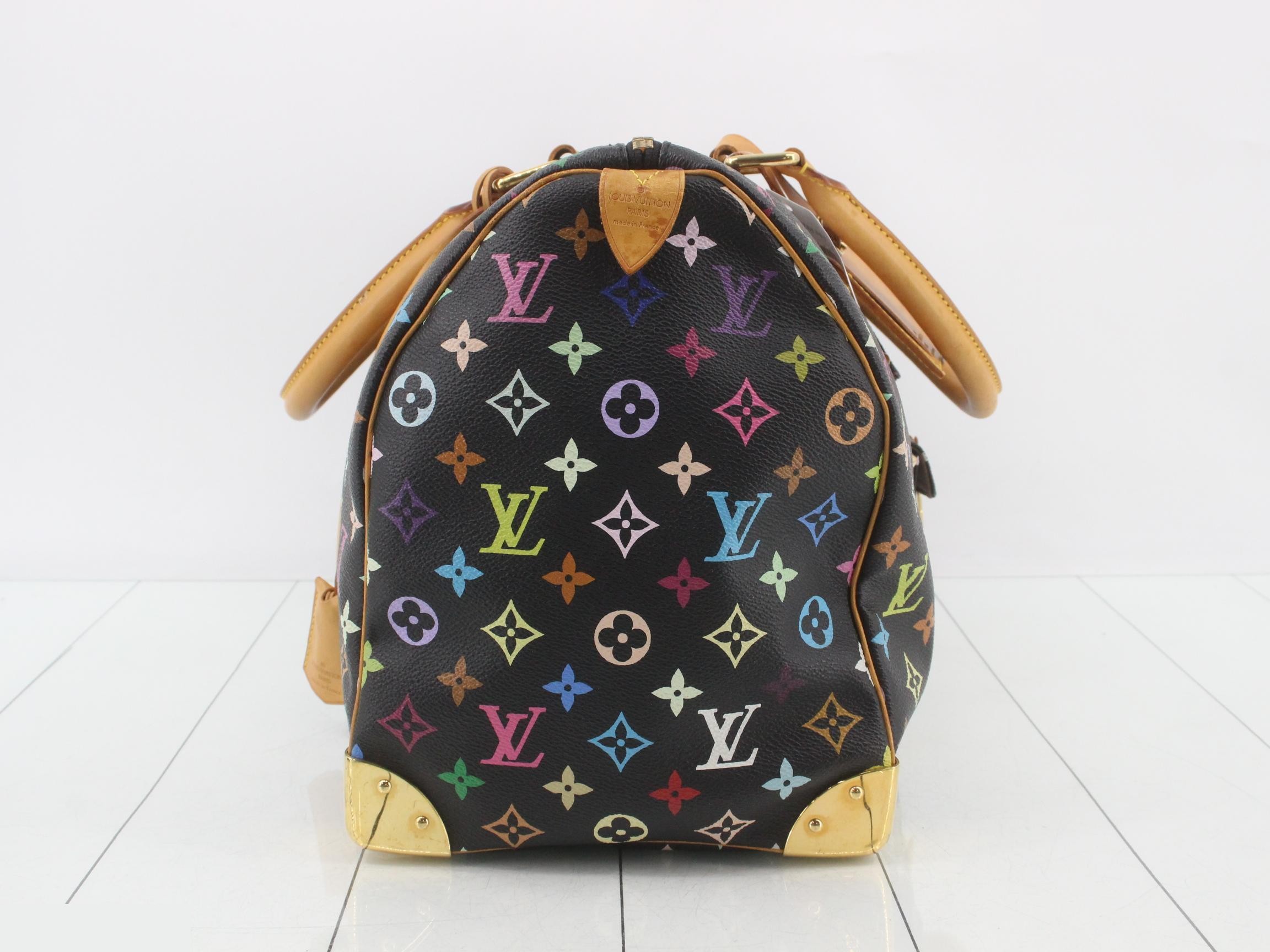 Monogram Multicolor Keepall 45 Noir Boston Bag — view 4