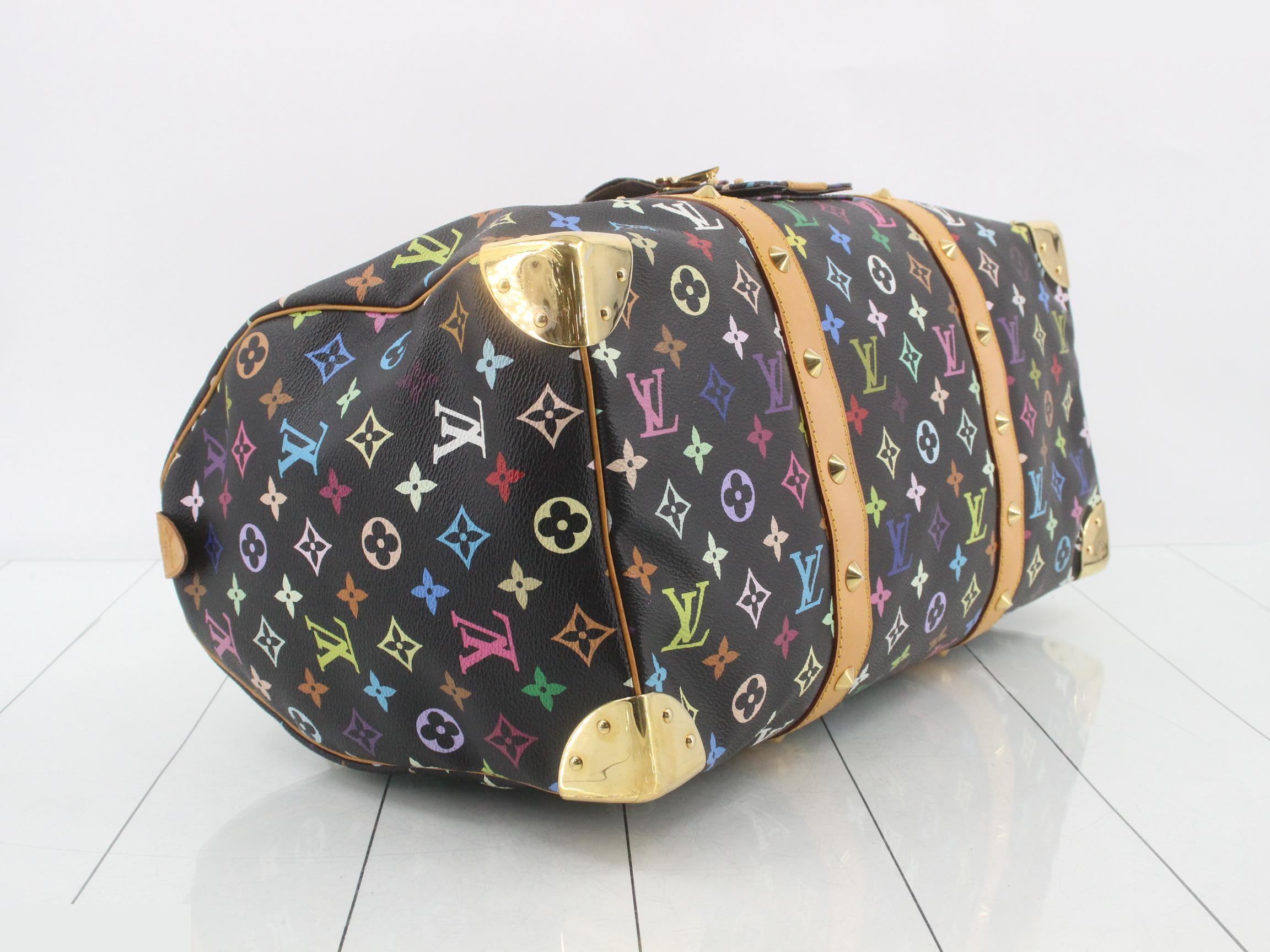 Monogram Multicolor Keepall 45 Noir Boston Bag — view 5