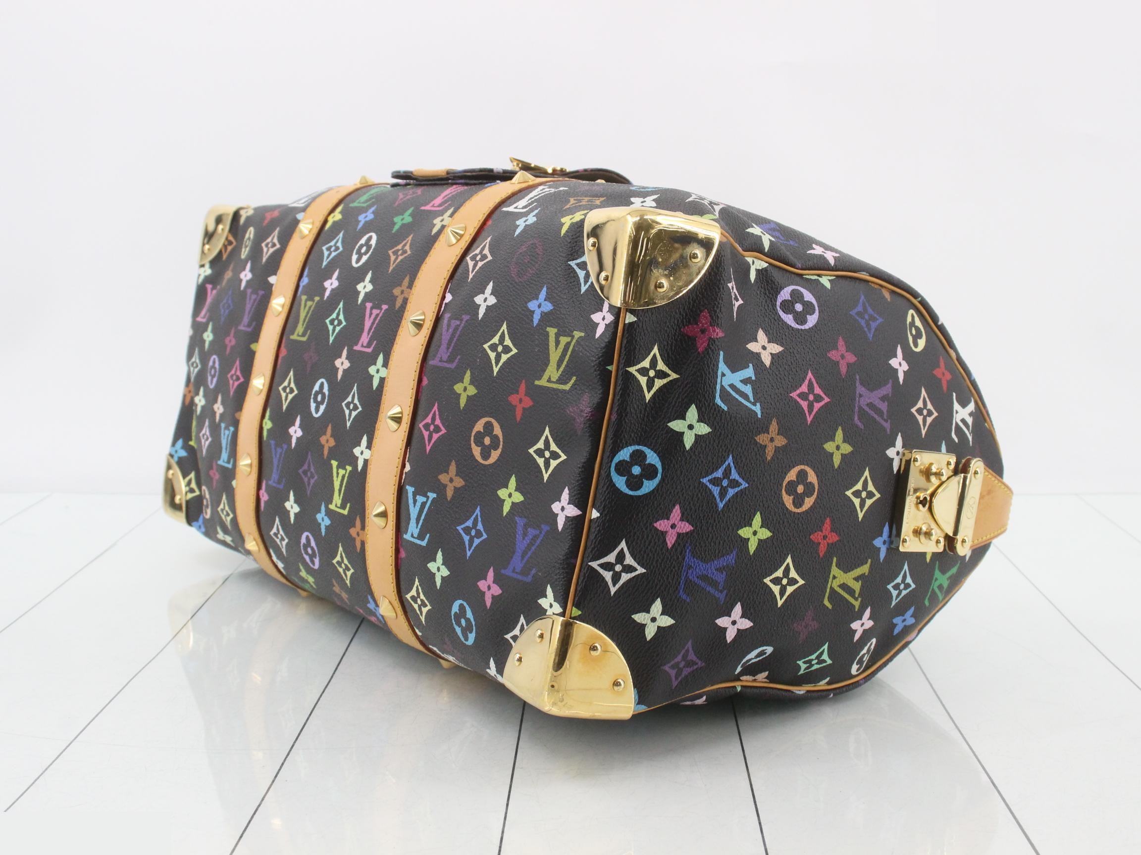 Monogram Multicolor Keepall 45 Noir Boston Bag — view 6