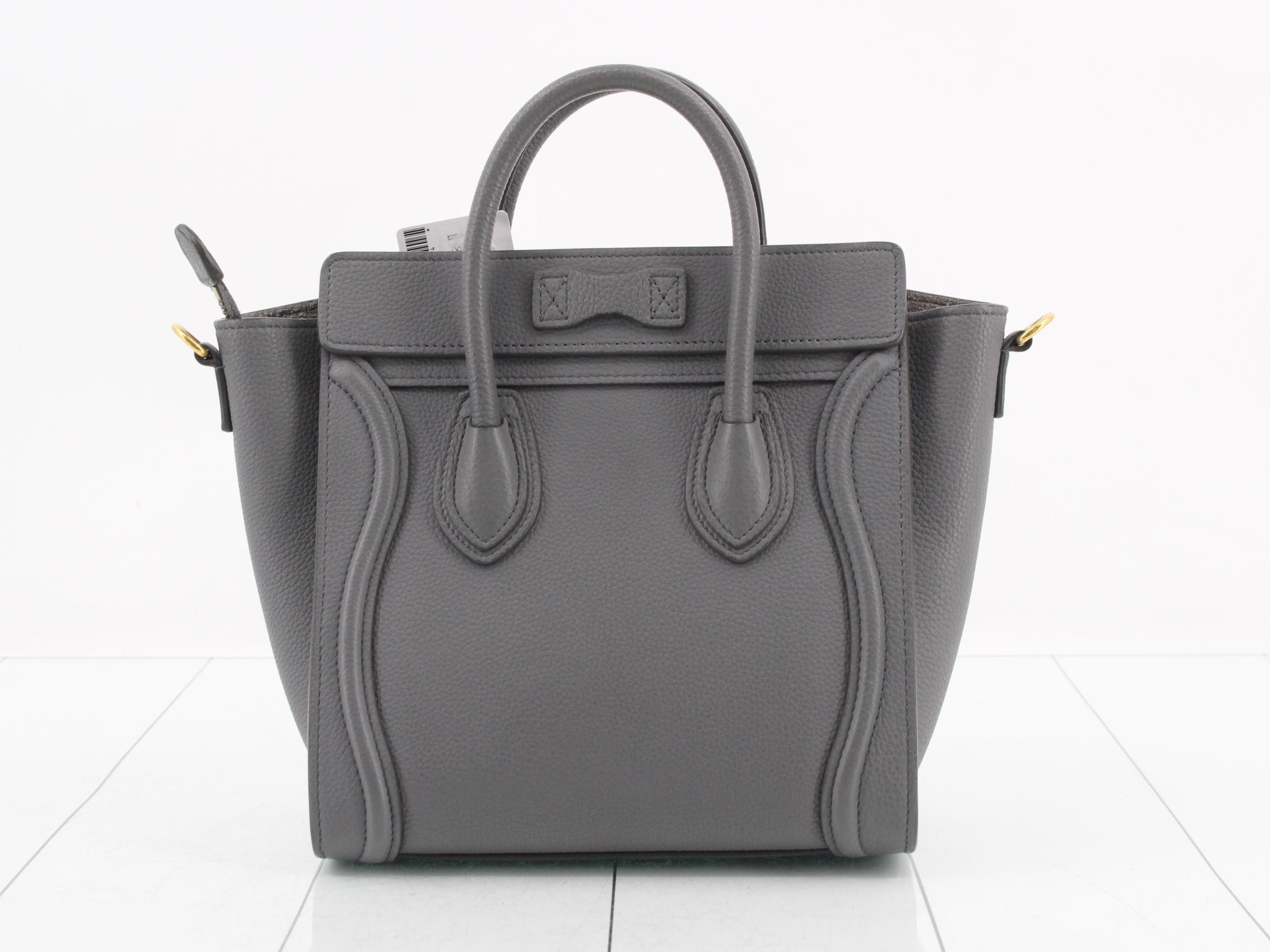 Luggage Nano 2-Way Handbag, Gray — view 2