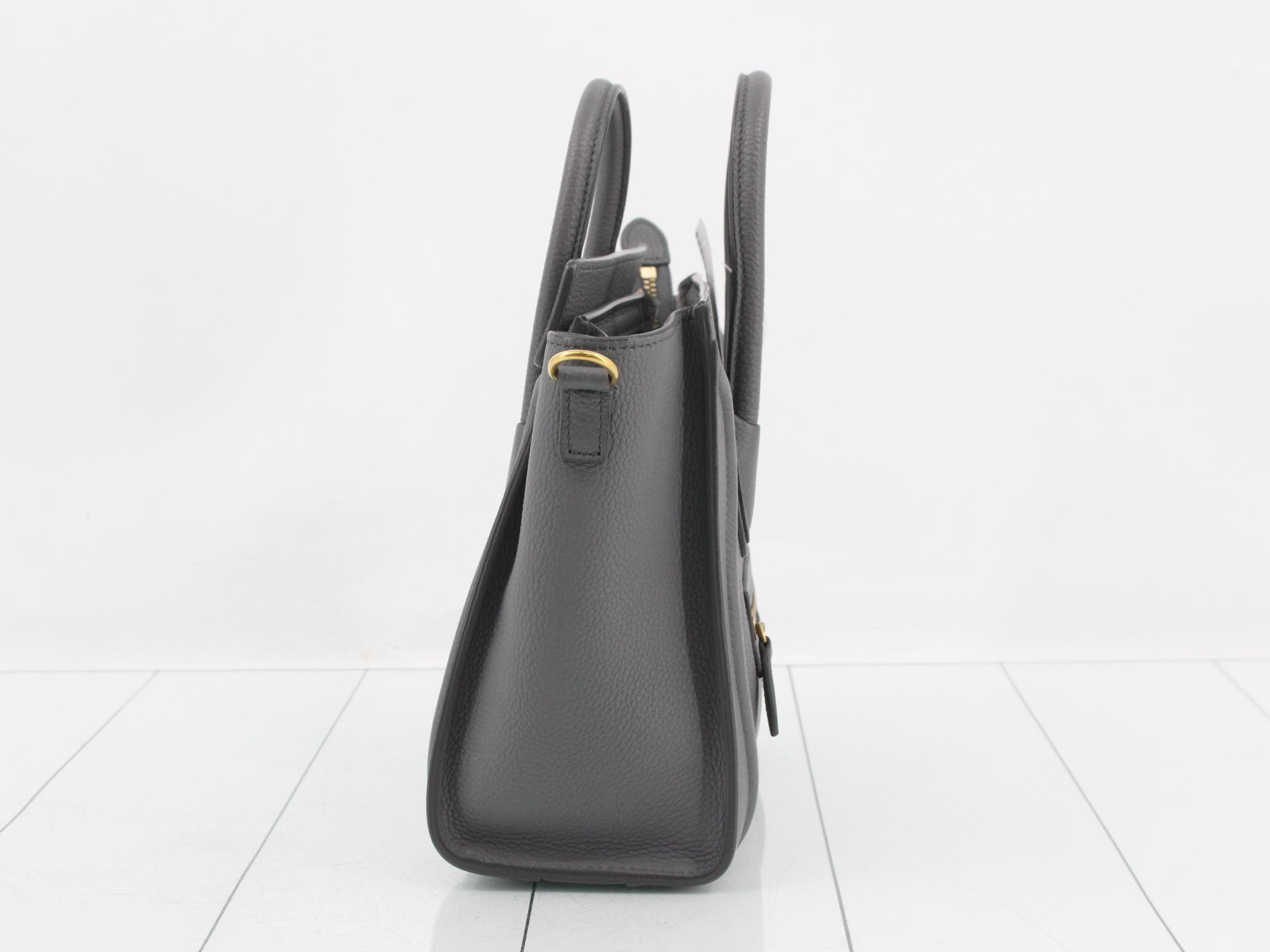 Luggage Nano 2-Way Handbag, Gray — view 4