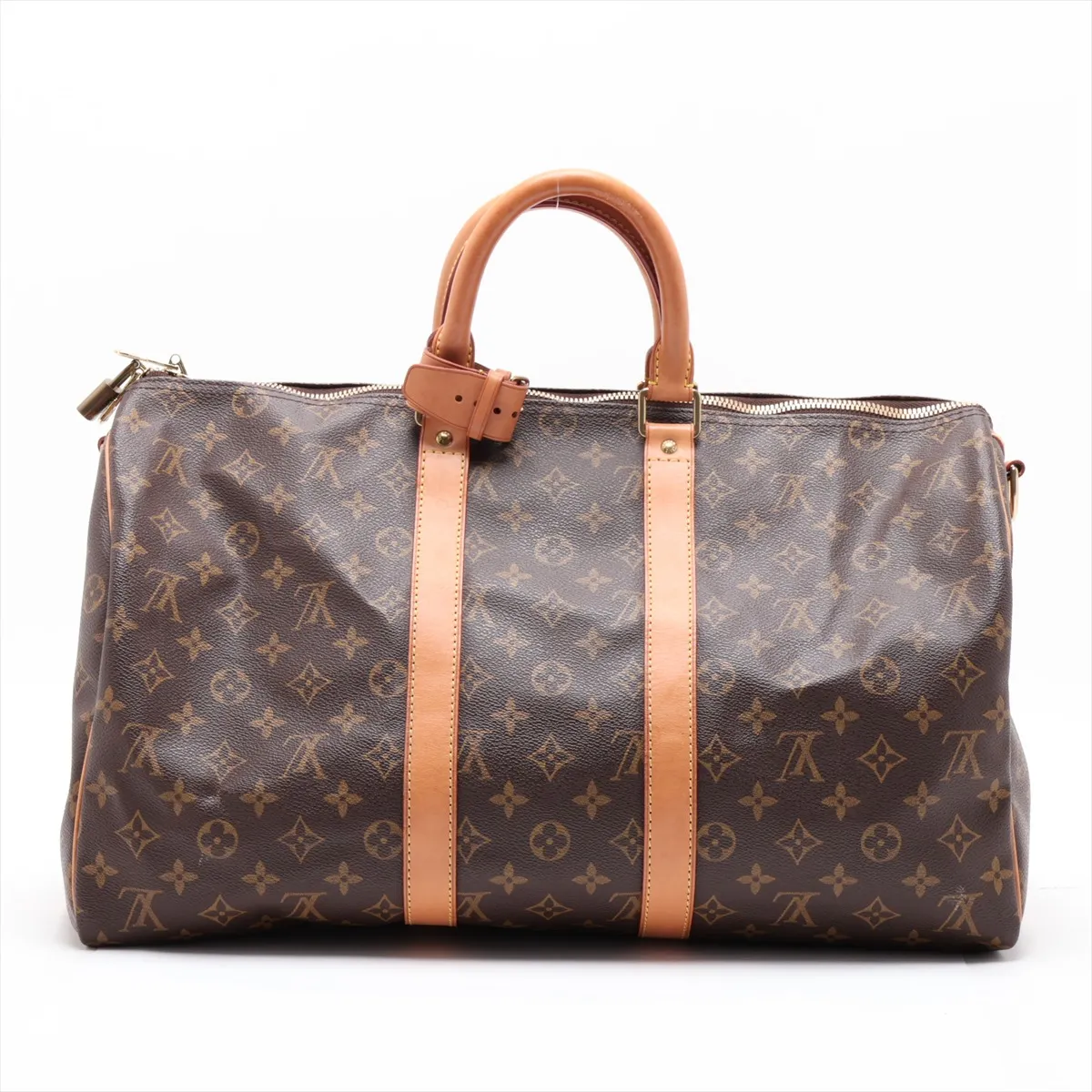 Monogram Keepall Bandoulière 45 M41418 FL0092 Brown with initials — view 2
