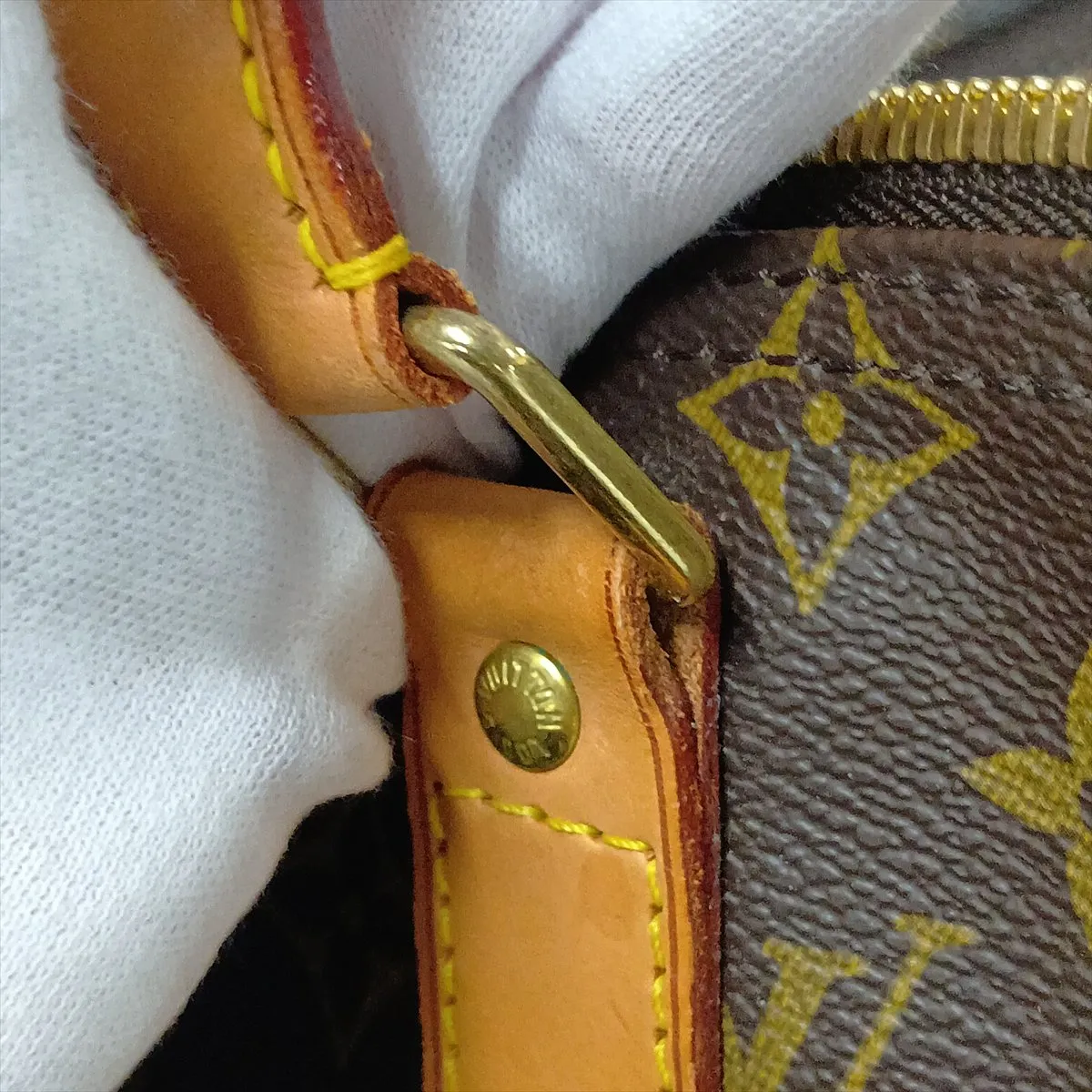 Monogram Keepall Bandoulière 45 M41418 FL0092 Brown with initials — view 14