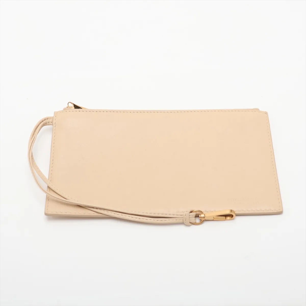 Intrecciato Leather Tote Bag, Beige — view 10