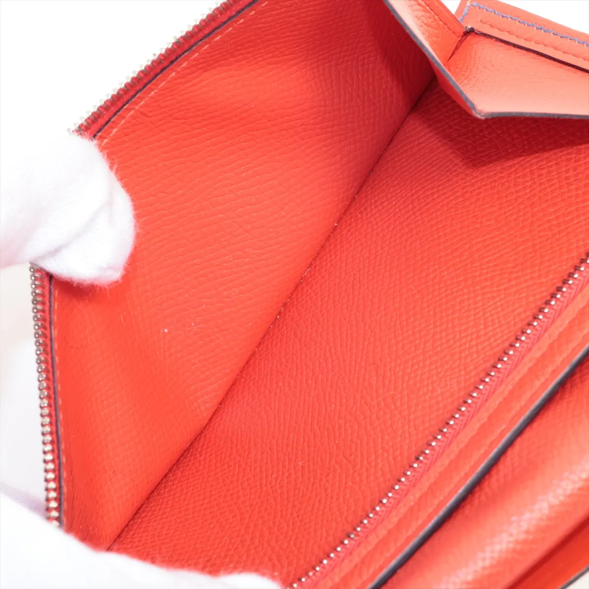 Bearn Soufflé Verso Veau Epsom Long Wallet, Blue Brighton x Capucines, Silver Hardware, C: 2018 — view 8