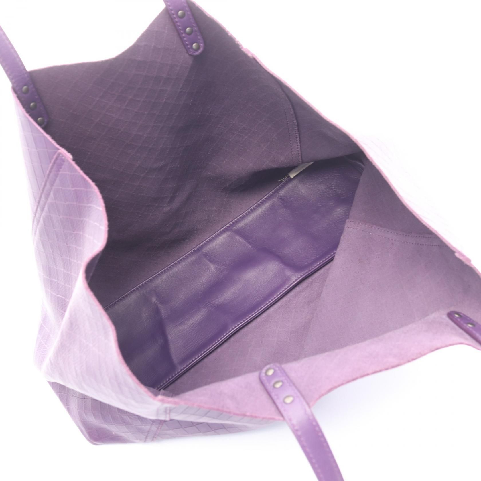 Intrecciato Tote Bag Purple Leather — view 3