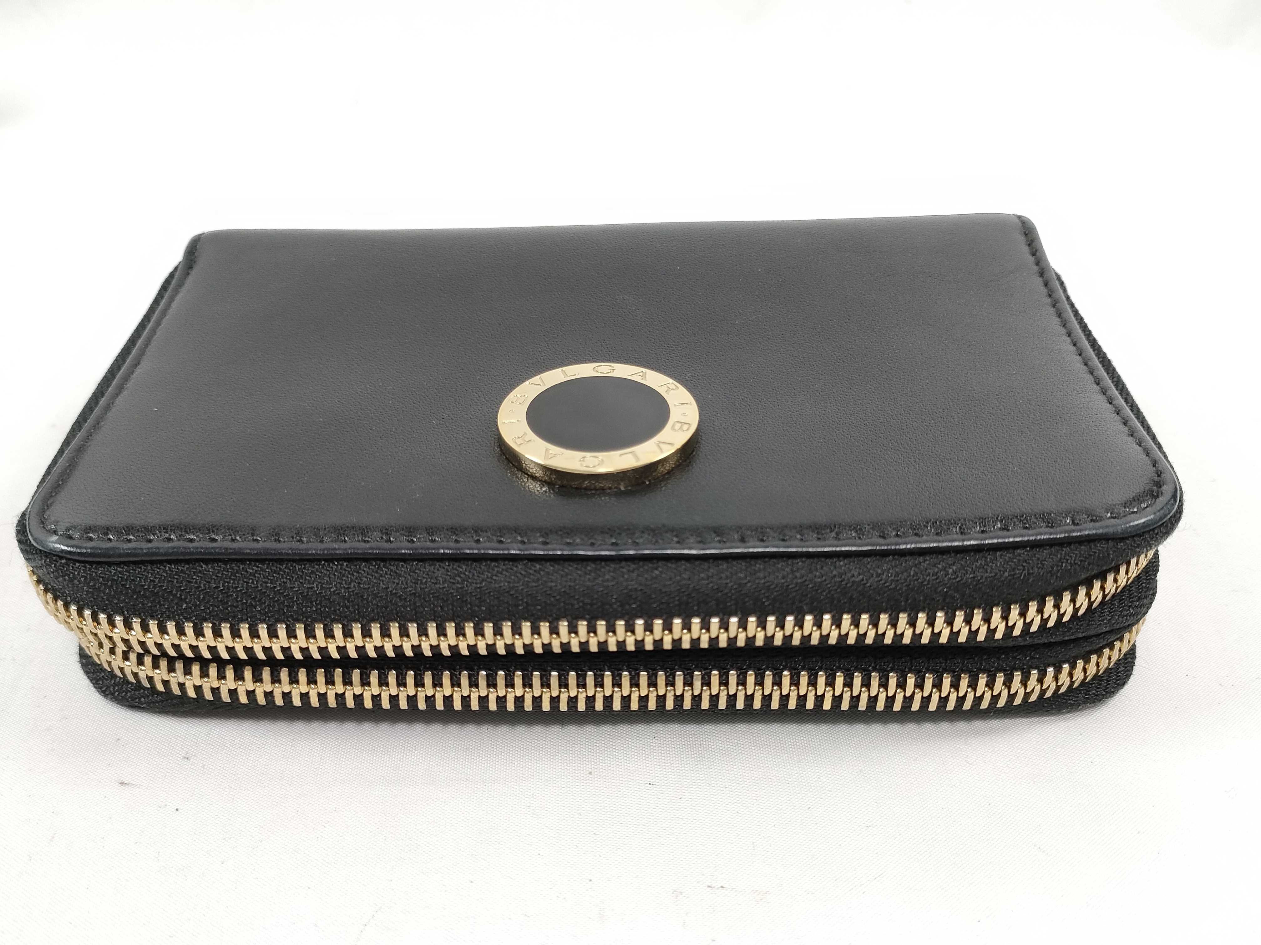 Bulgari Wallet Organizer Leather Black Wallet — view 3