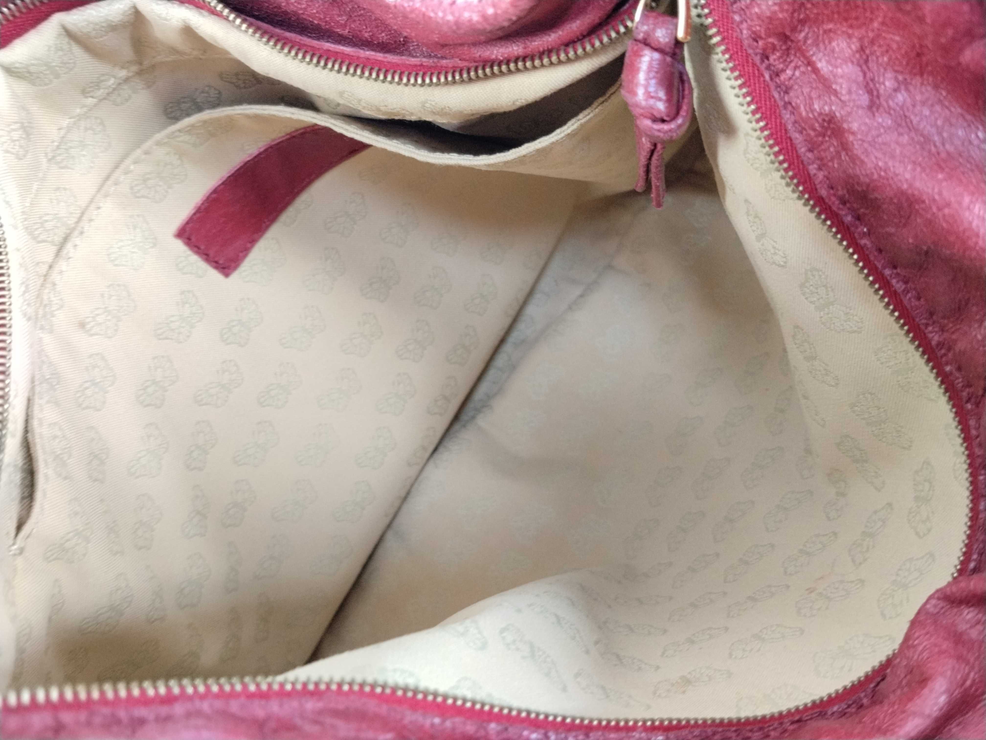 Intrecciato Shoulder Bag (Red) — view 8