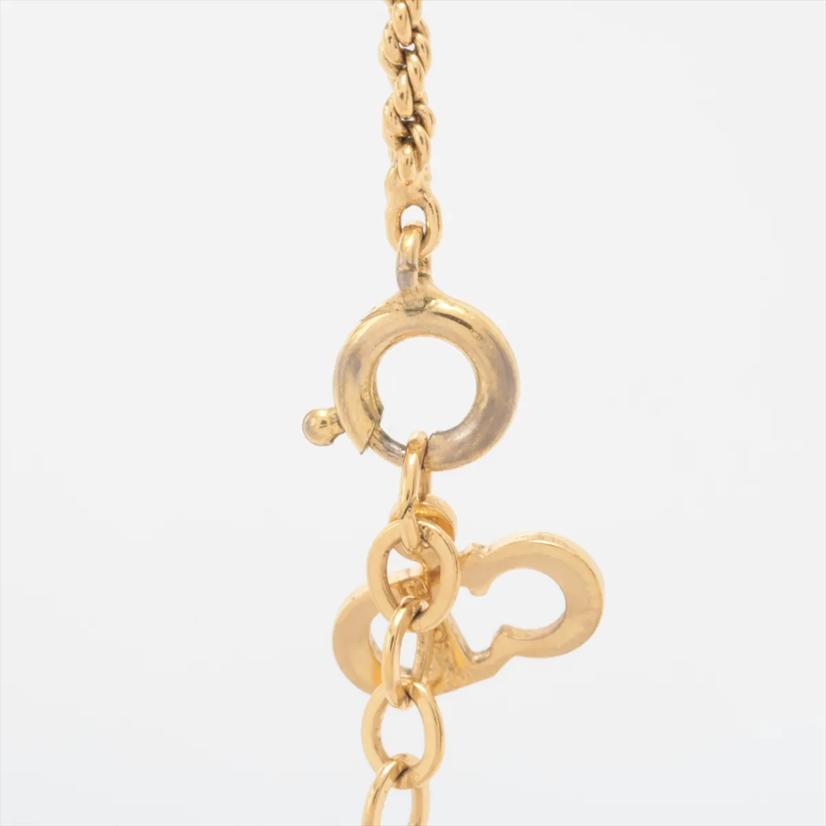 CD Logo Necklace GP Gold — view 3