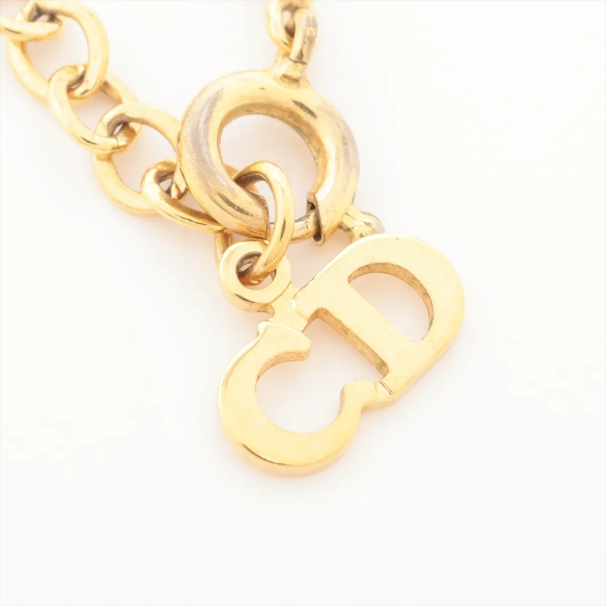 CD Logo Necklace GP Gold — view 4