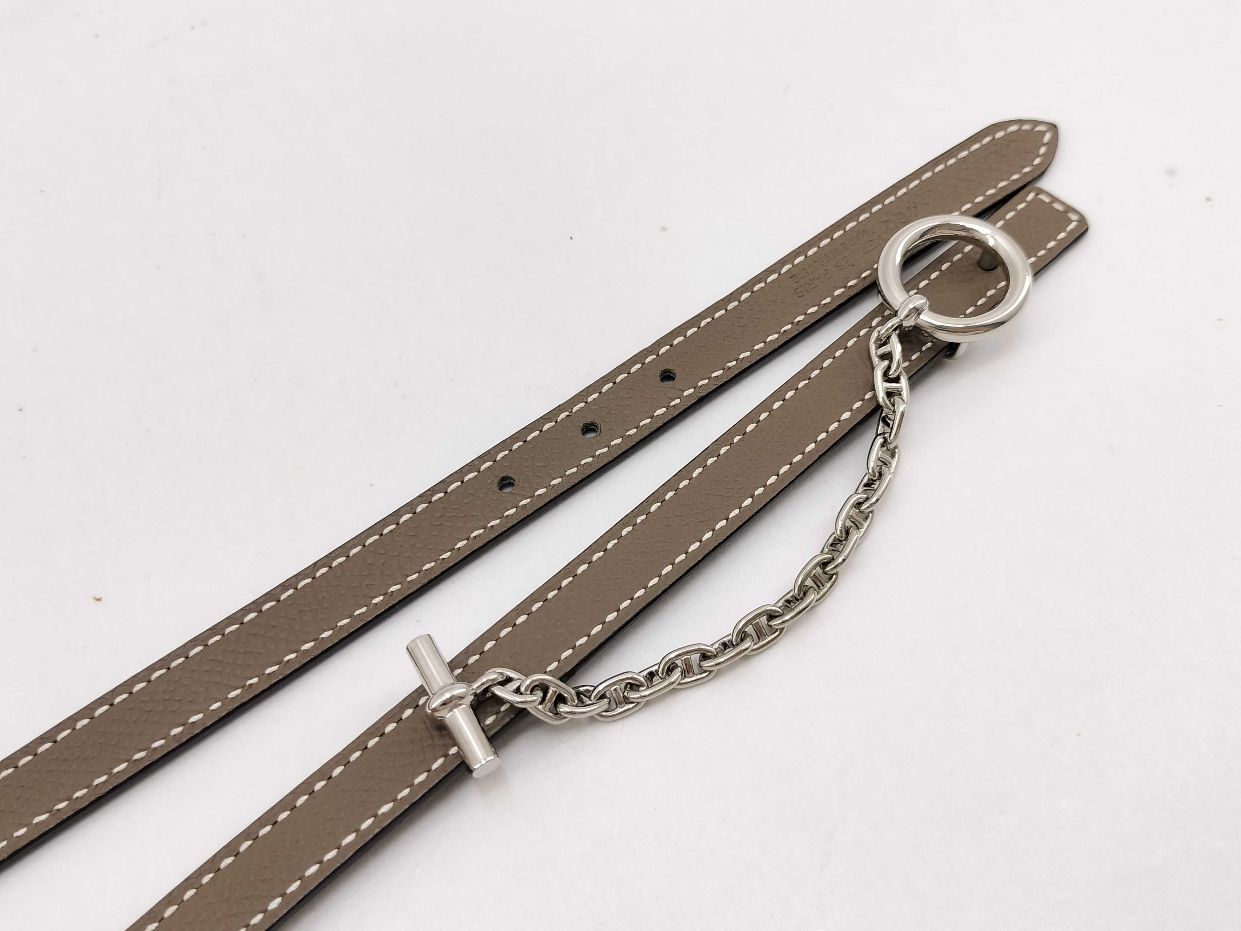 Carousel Belt 13 Chaine d'Ancre Etoupe x Black Reversible B Stamp 31 Belt — view 4