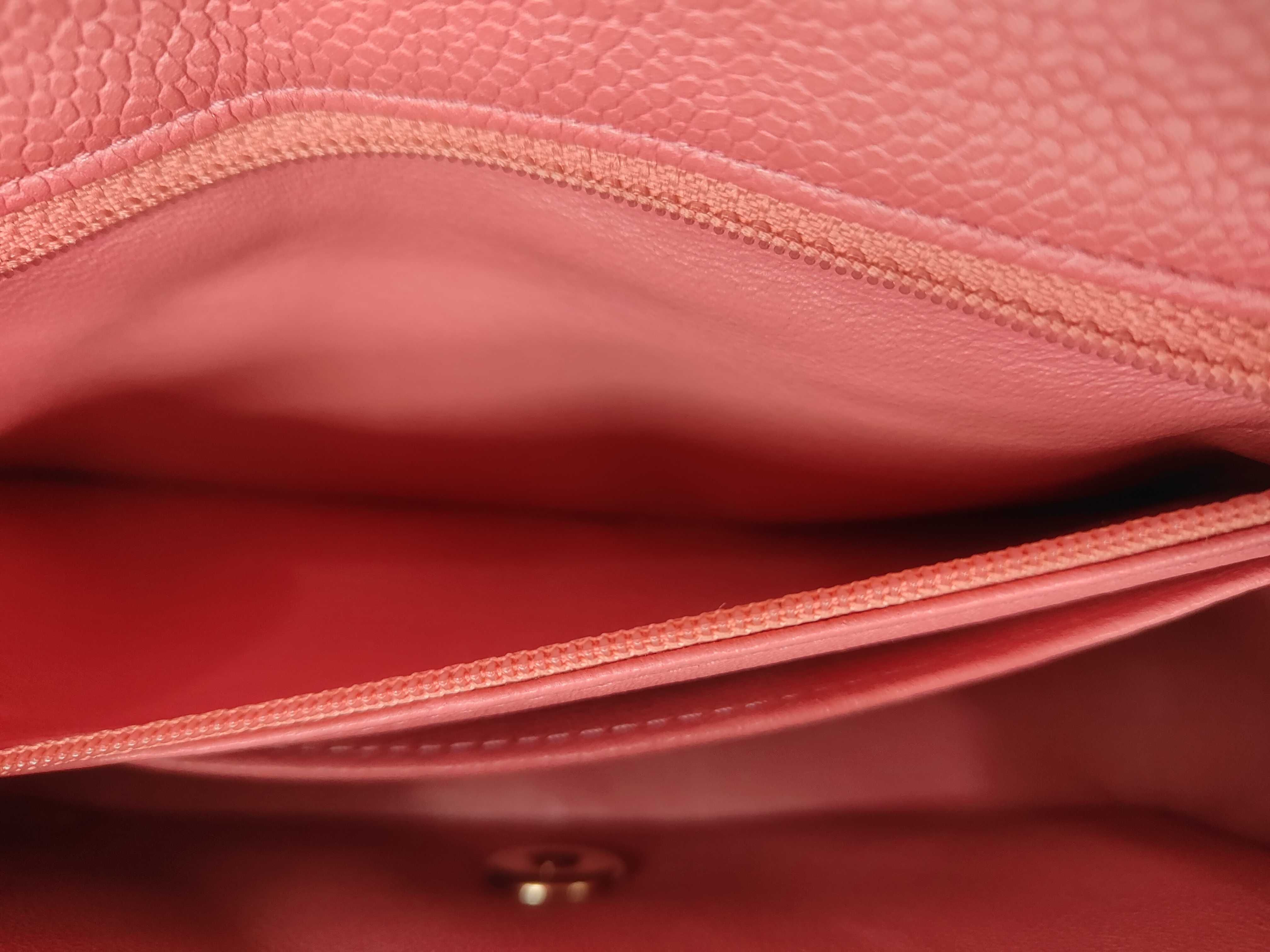 Mini Matelassé Caviar Pink Chain Shoulder Bag — view 9