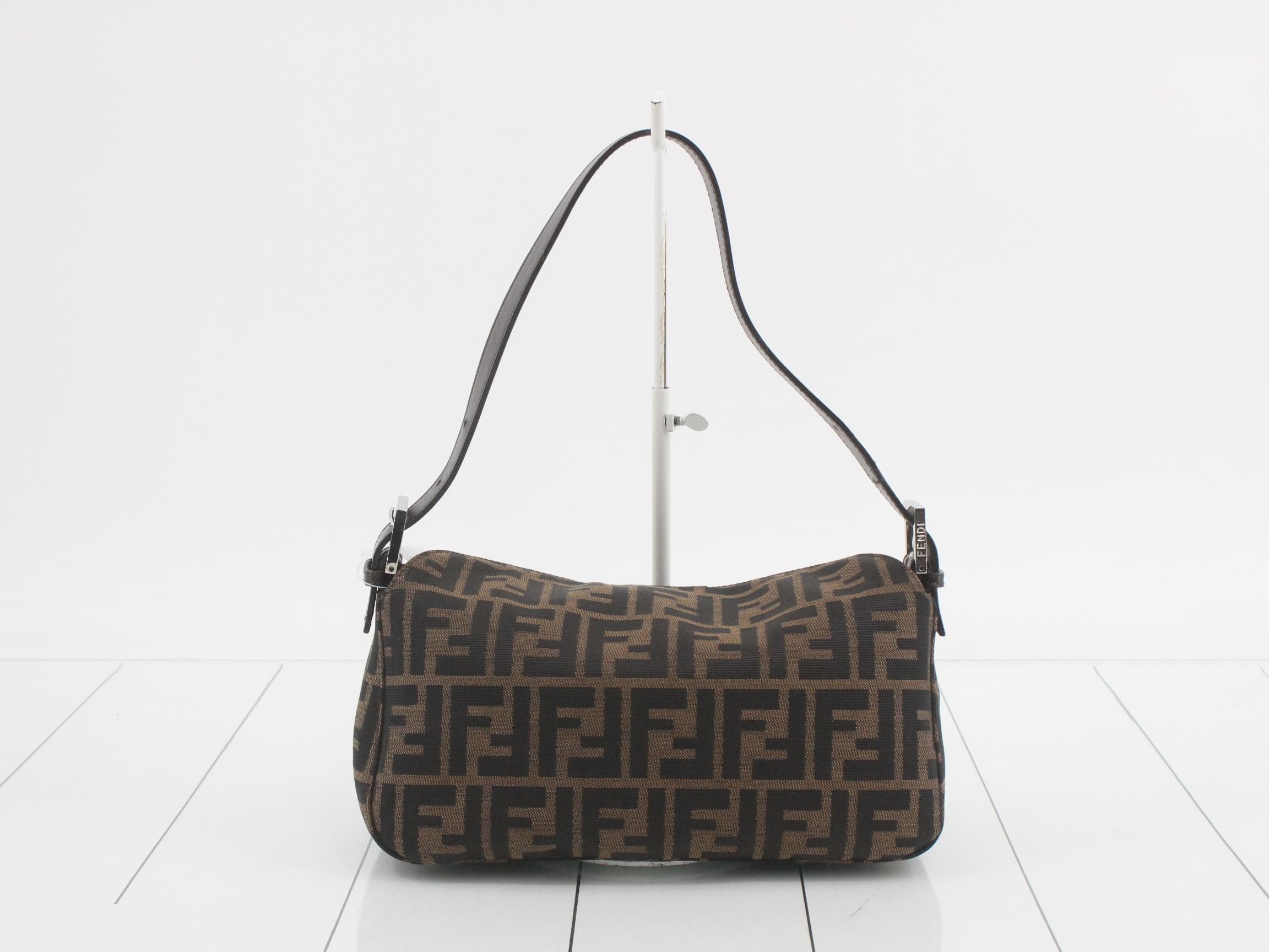 ZUCCA Bucket Bag Hobo, Brown, Silver Hardware, 25 x 19 x 8 cm — view 2