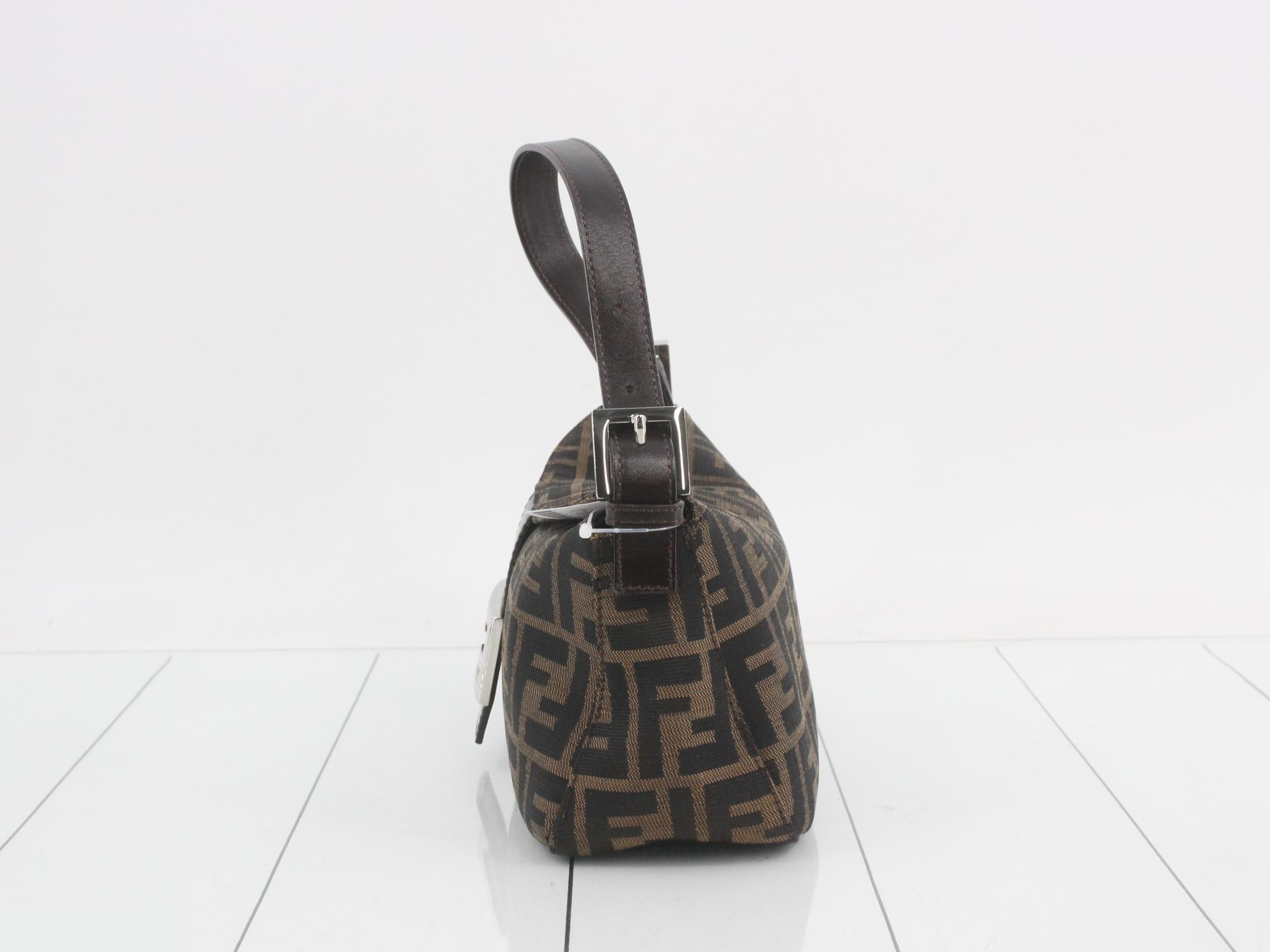 ZUCCA Bucket Bag Hobo, Brown, Silver Hardware, 25 x 19 x 8 cm — view 3