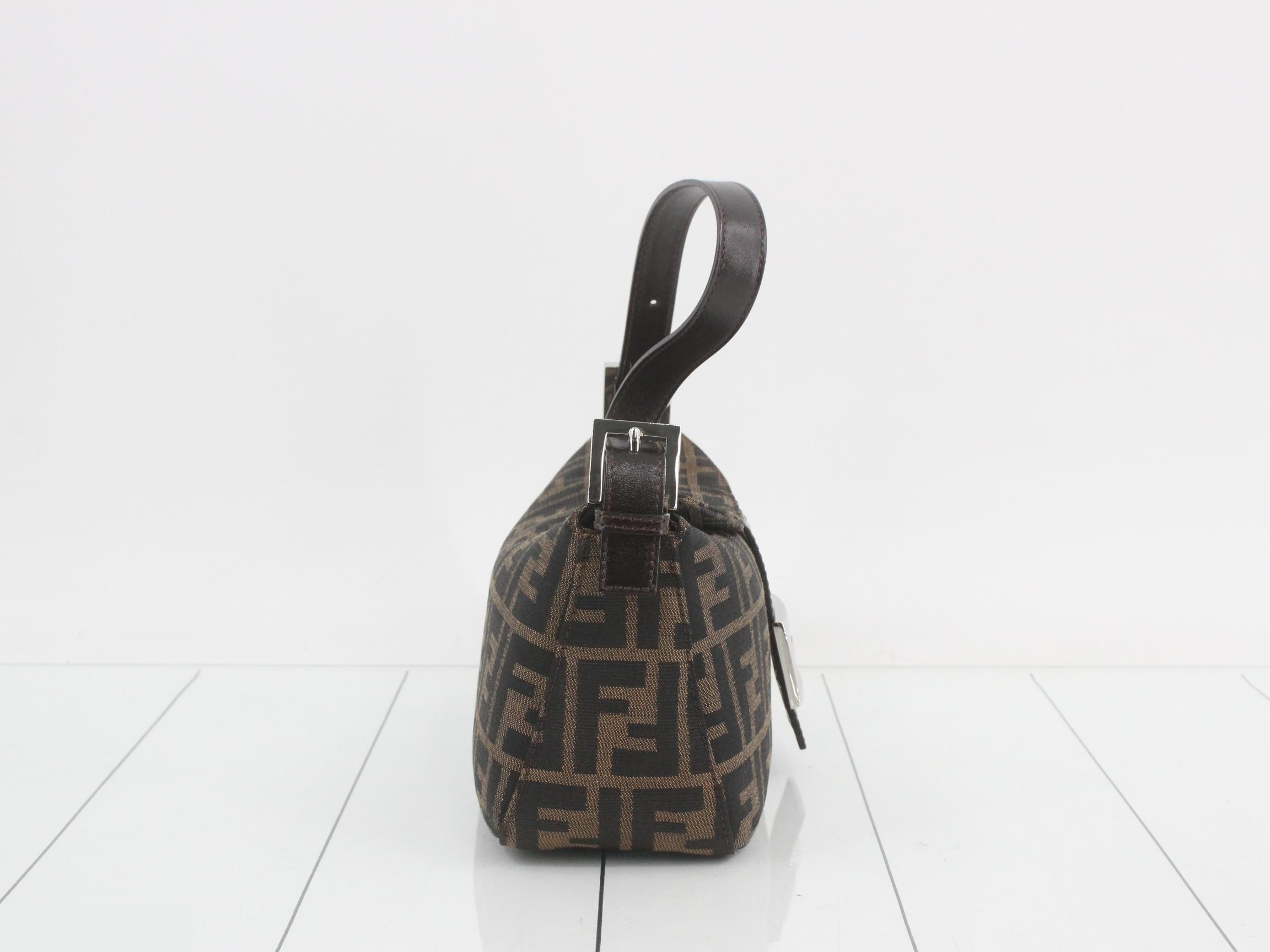 ZUCCA Bucket Bag Hobo, Brown, Silver Hardware, 25 x 19 x 8 cm — view 4