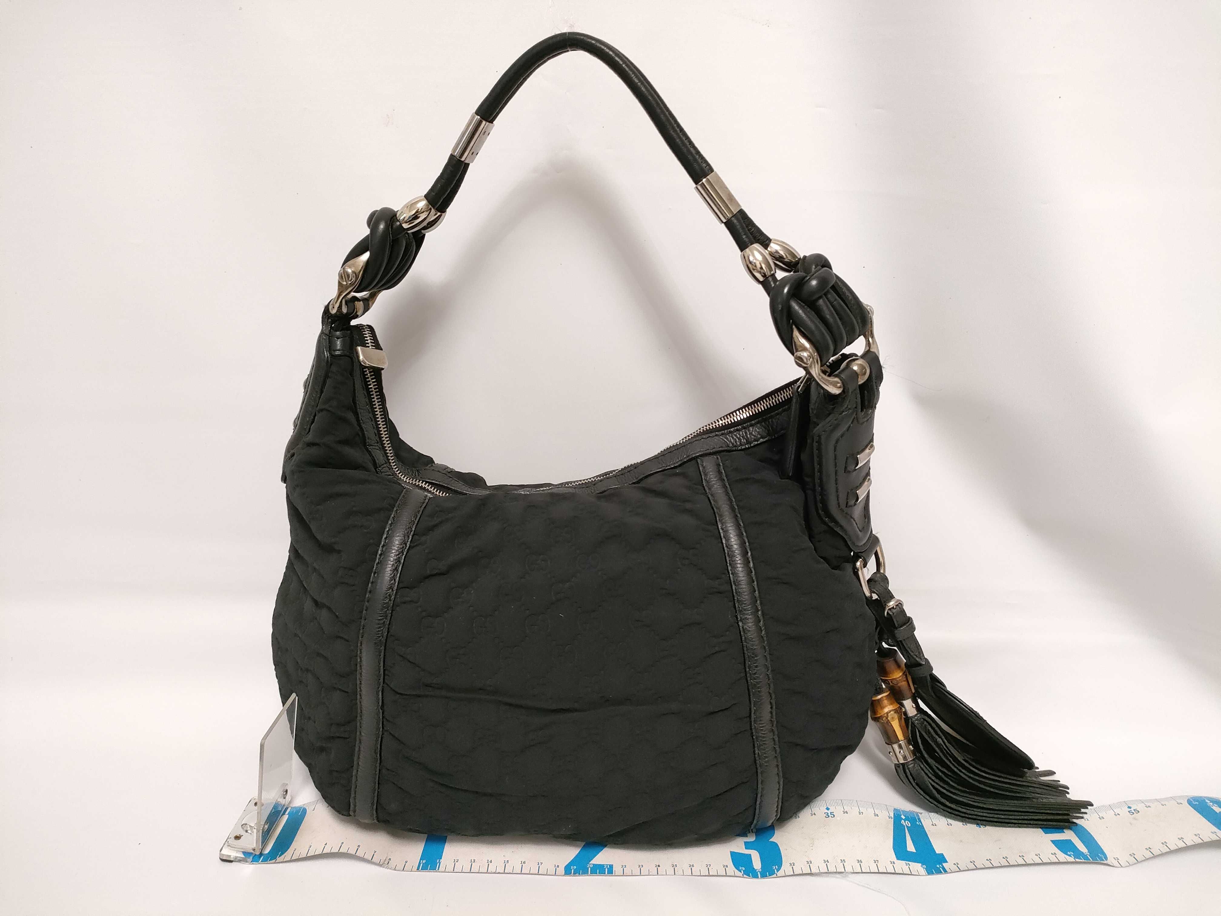 240261 One-Shoulder Bag GG Nylon Black with Dust Bag Shoulder Bag — view 2