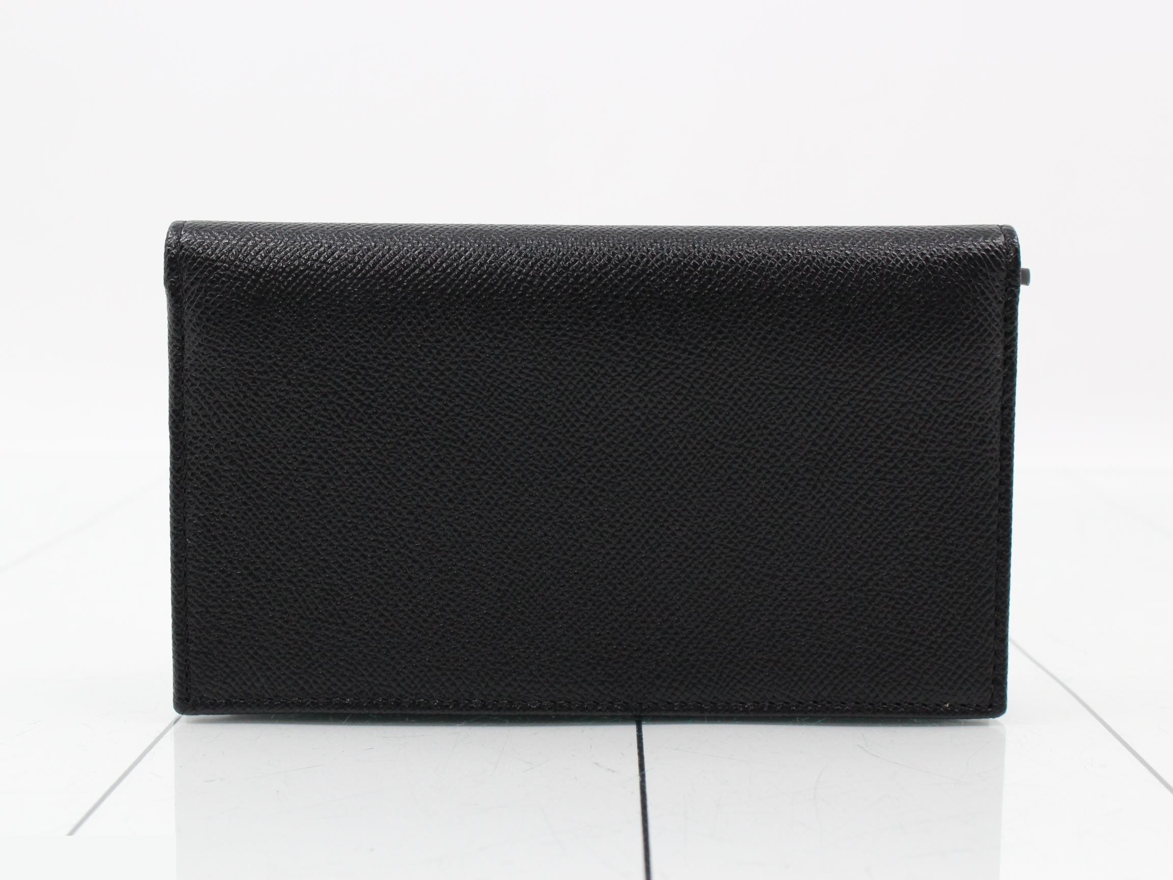 long wallet, protective seals still attached, unused, black. — view 2