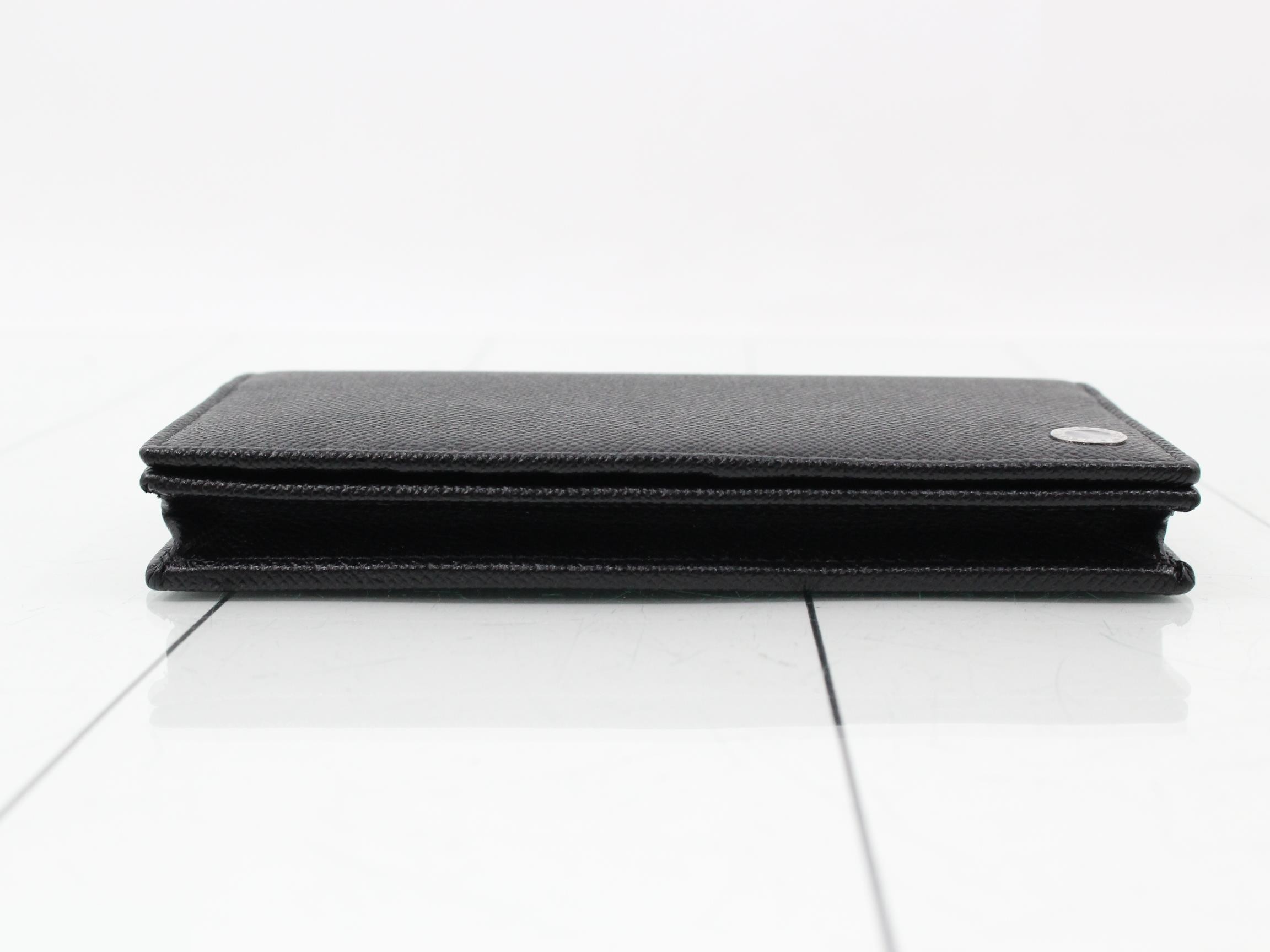 long wallet, protective seals still attached, unused, black. — view 3