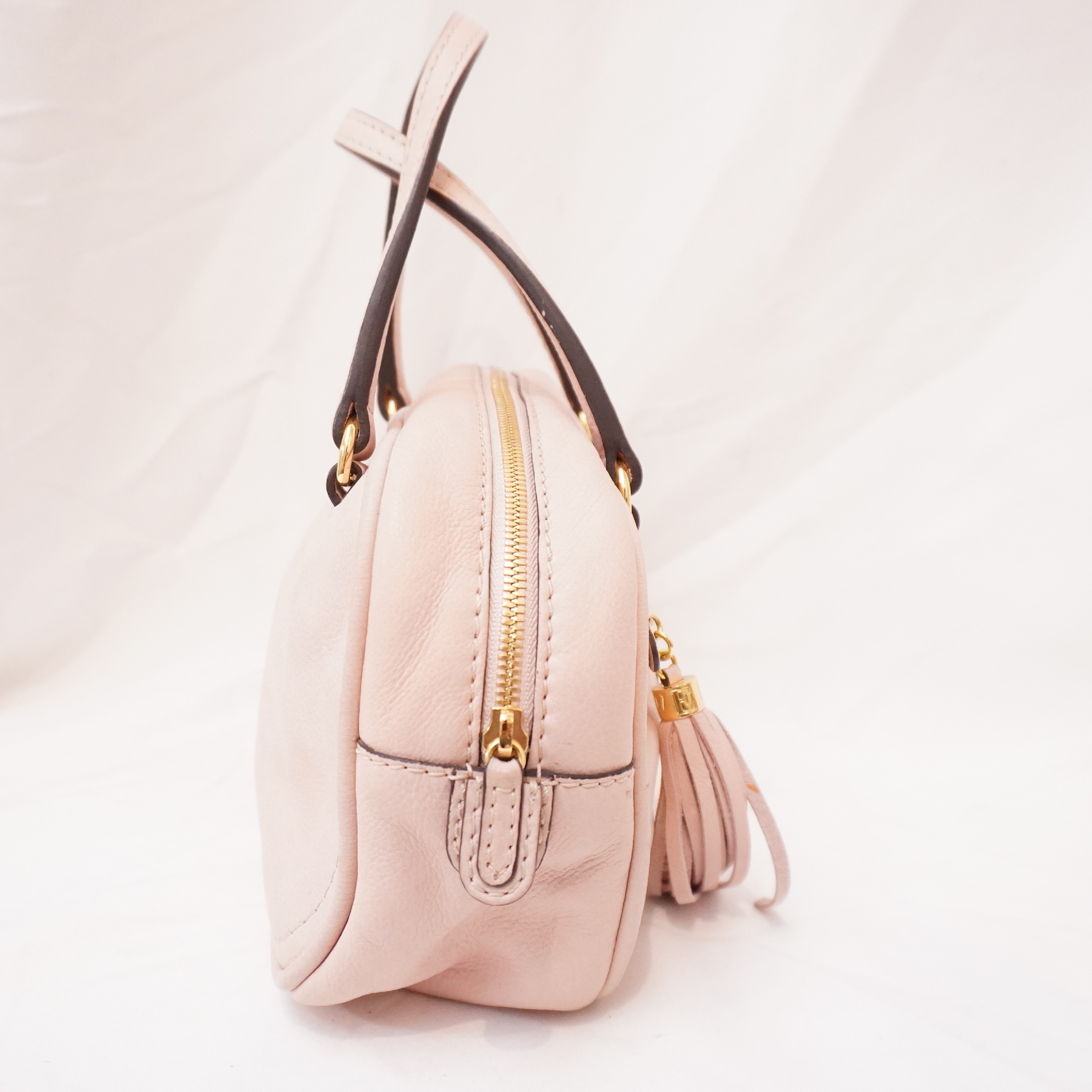 Anagram Embossed Fringe Tassel Design Handbag — view 3