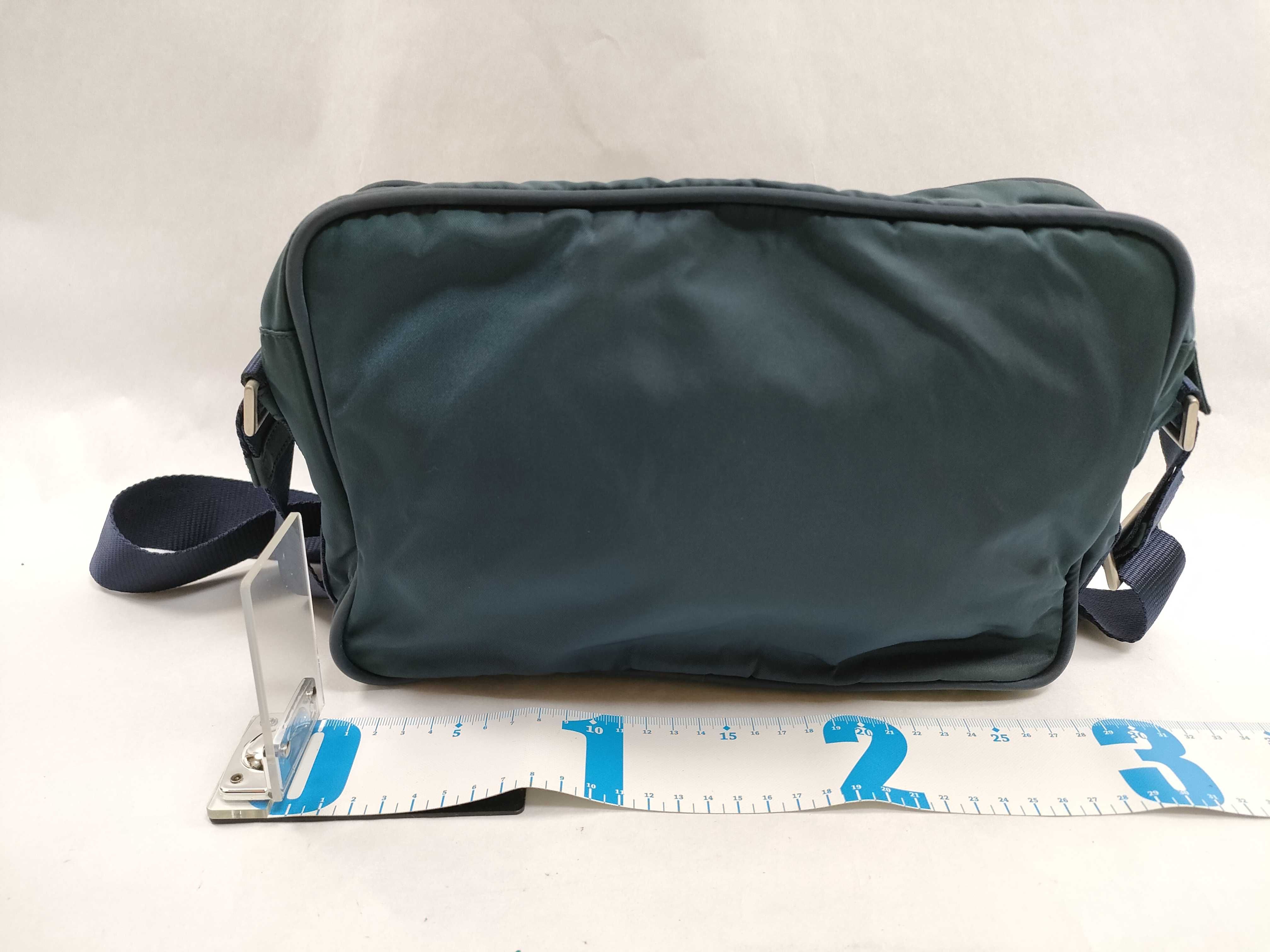 Nylon Shoulder Bag with White Tag, Key/Padlock Included — view 2