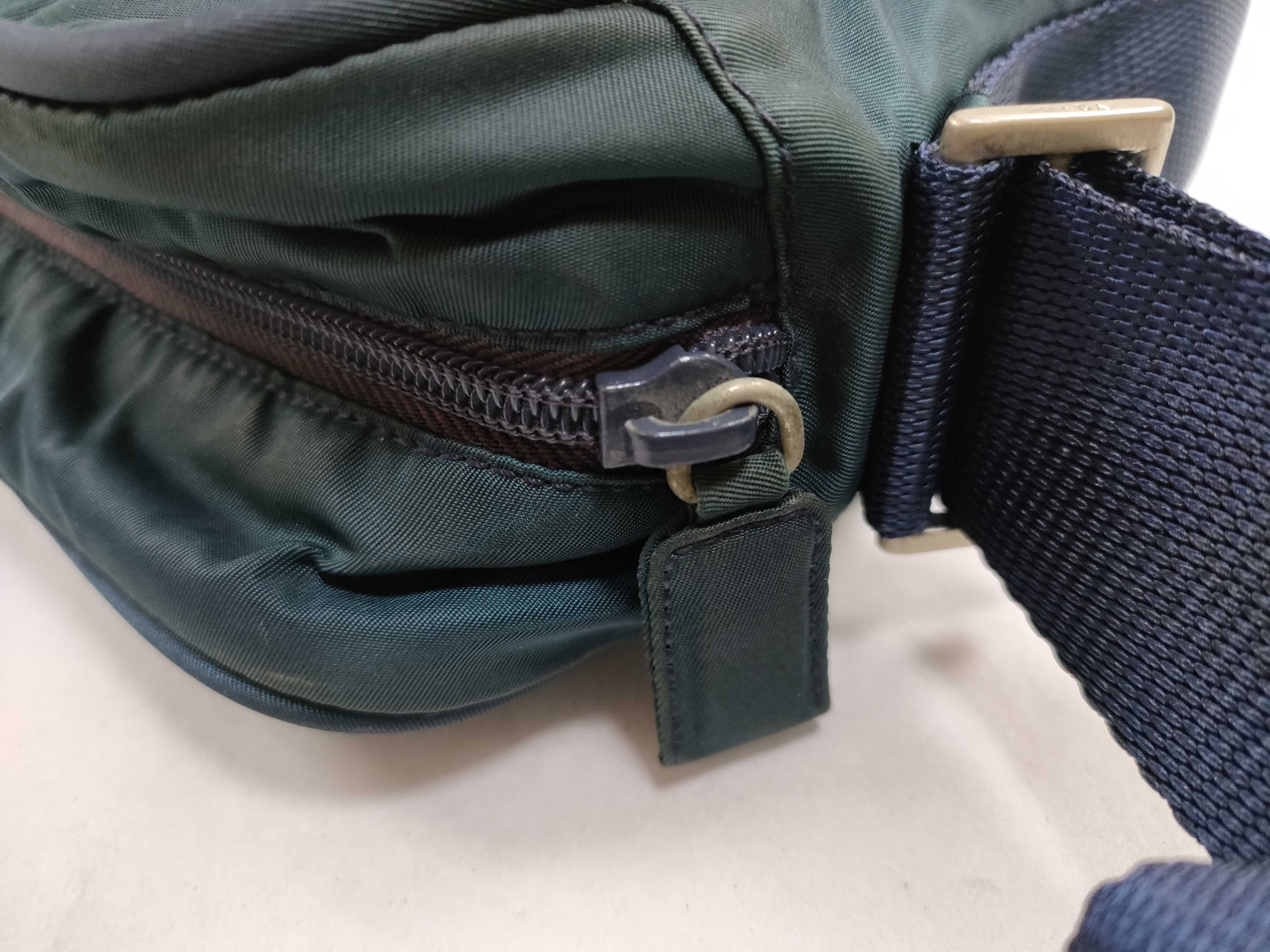 Nylon Shoulder Bag with White Tag, Key/Padlock Included — view 7