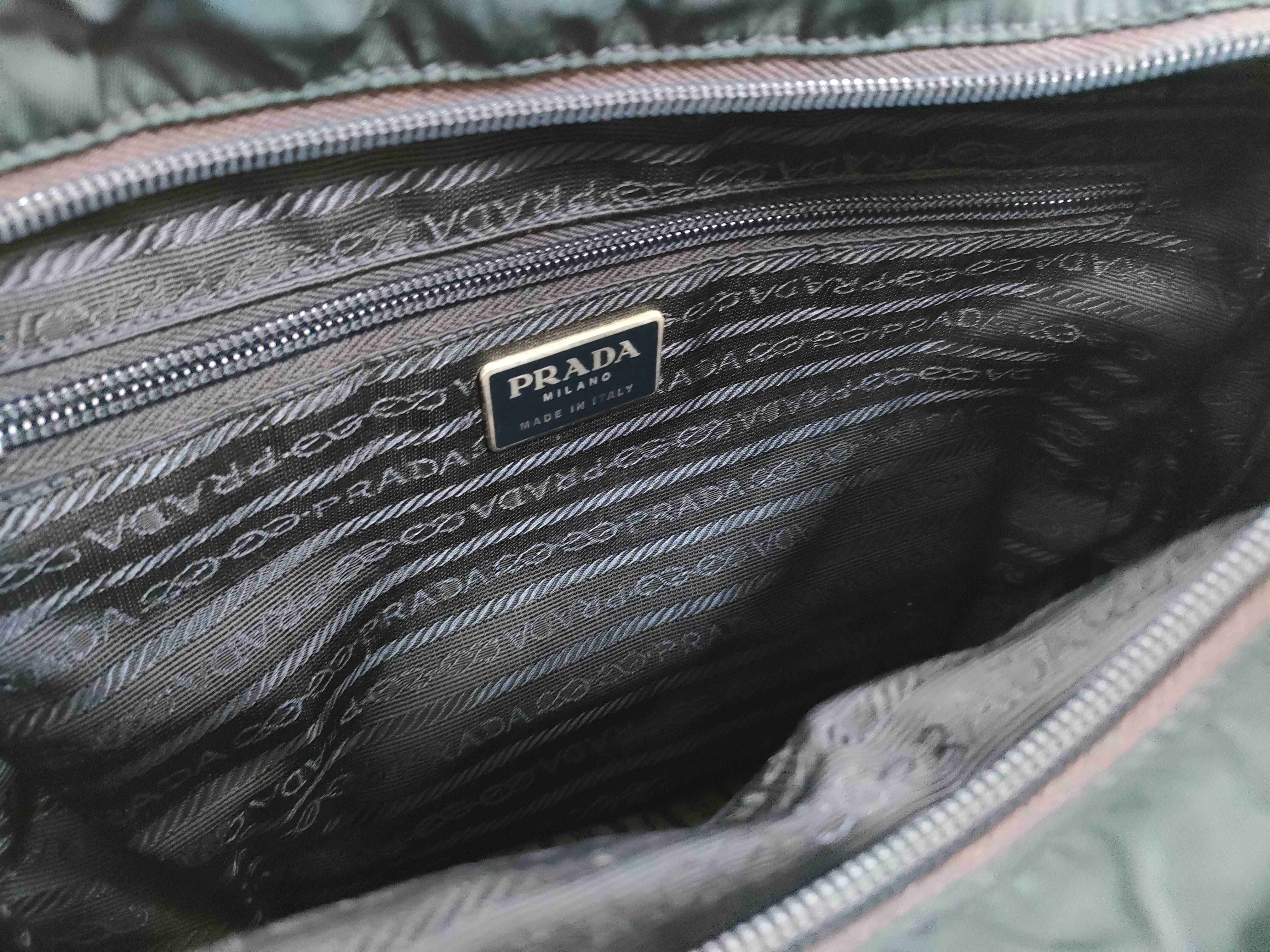 Nylon Shoulder Bag with White Tag, Key/Padlock Included — view 10