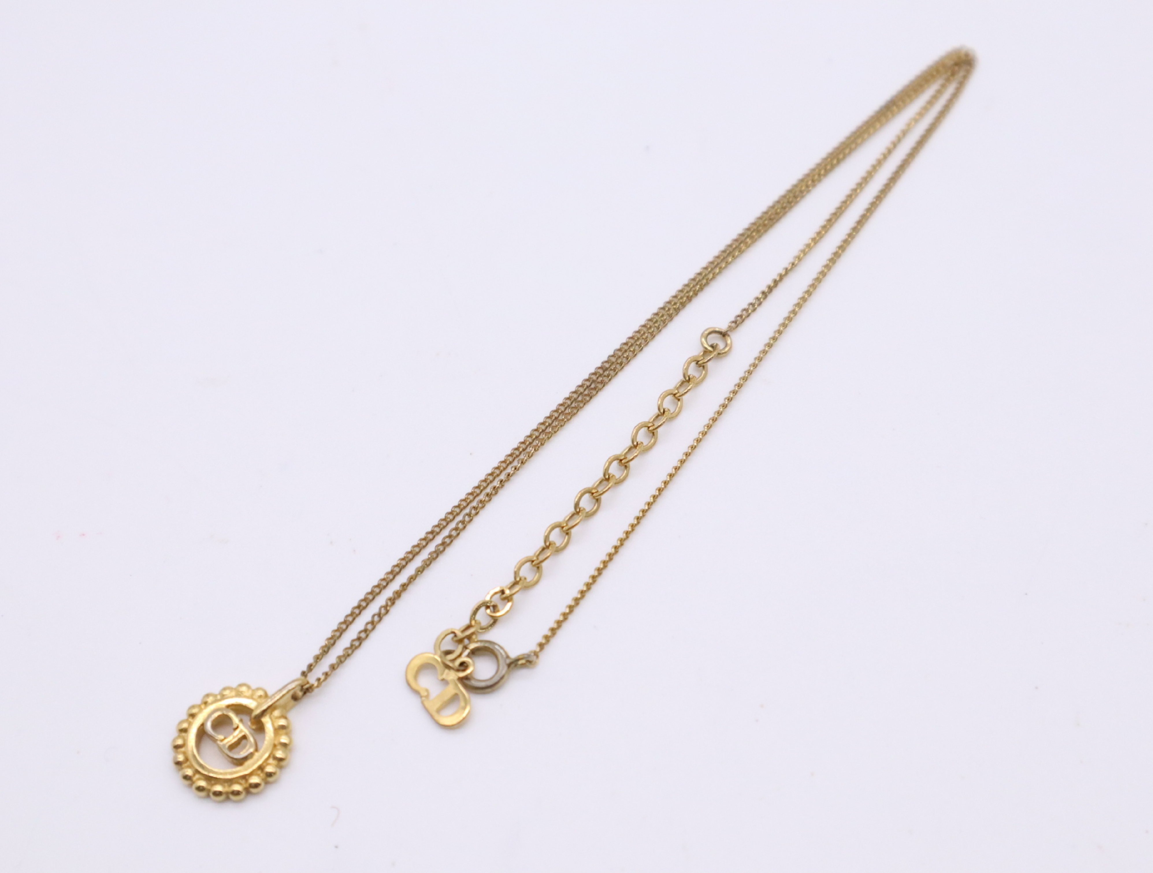 GPCD logo circle motif necklace