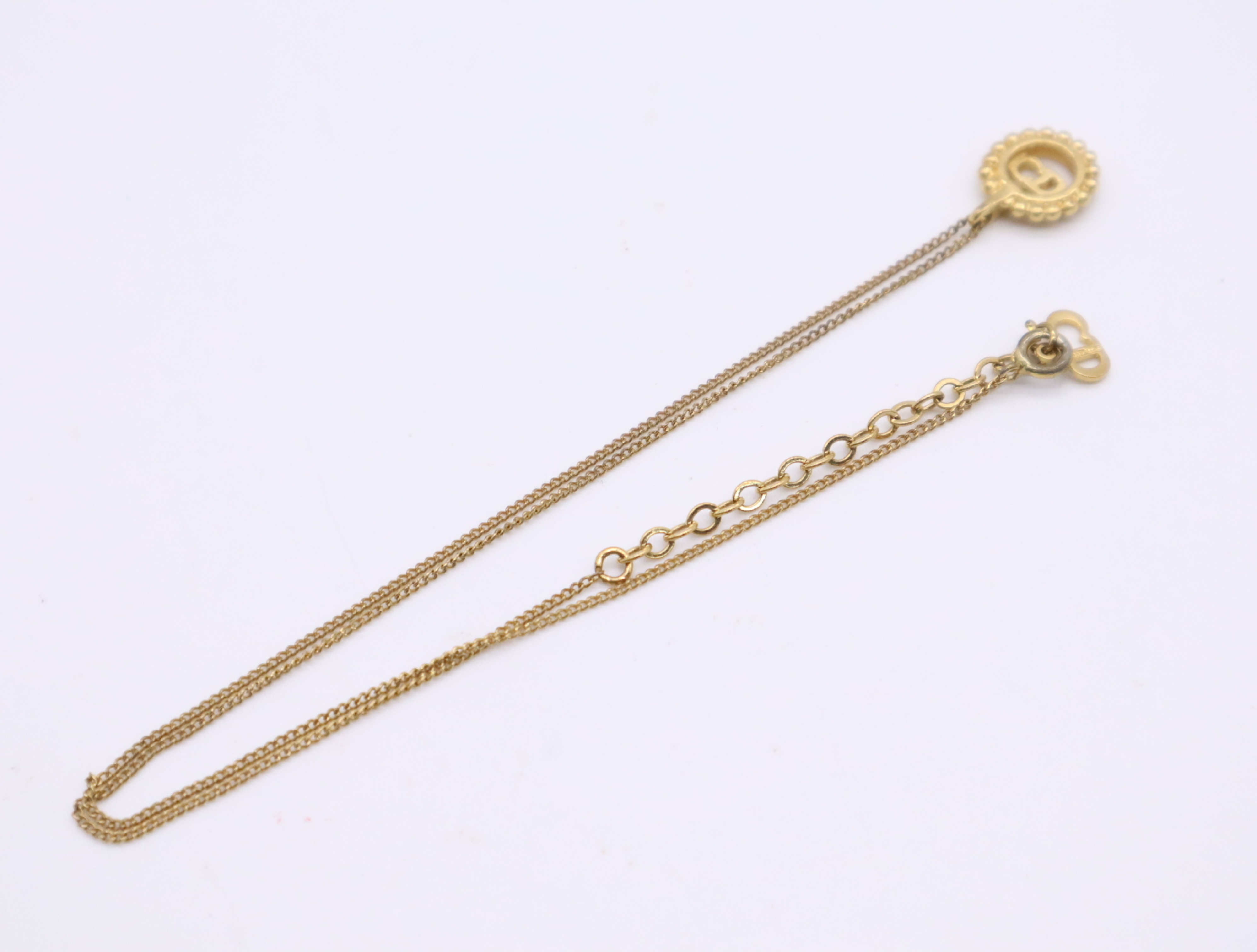 GPCD logo circle motif necklace — view 2