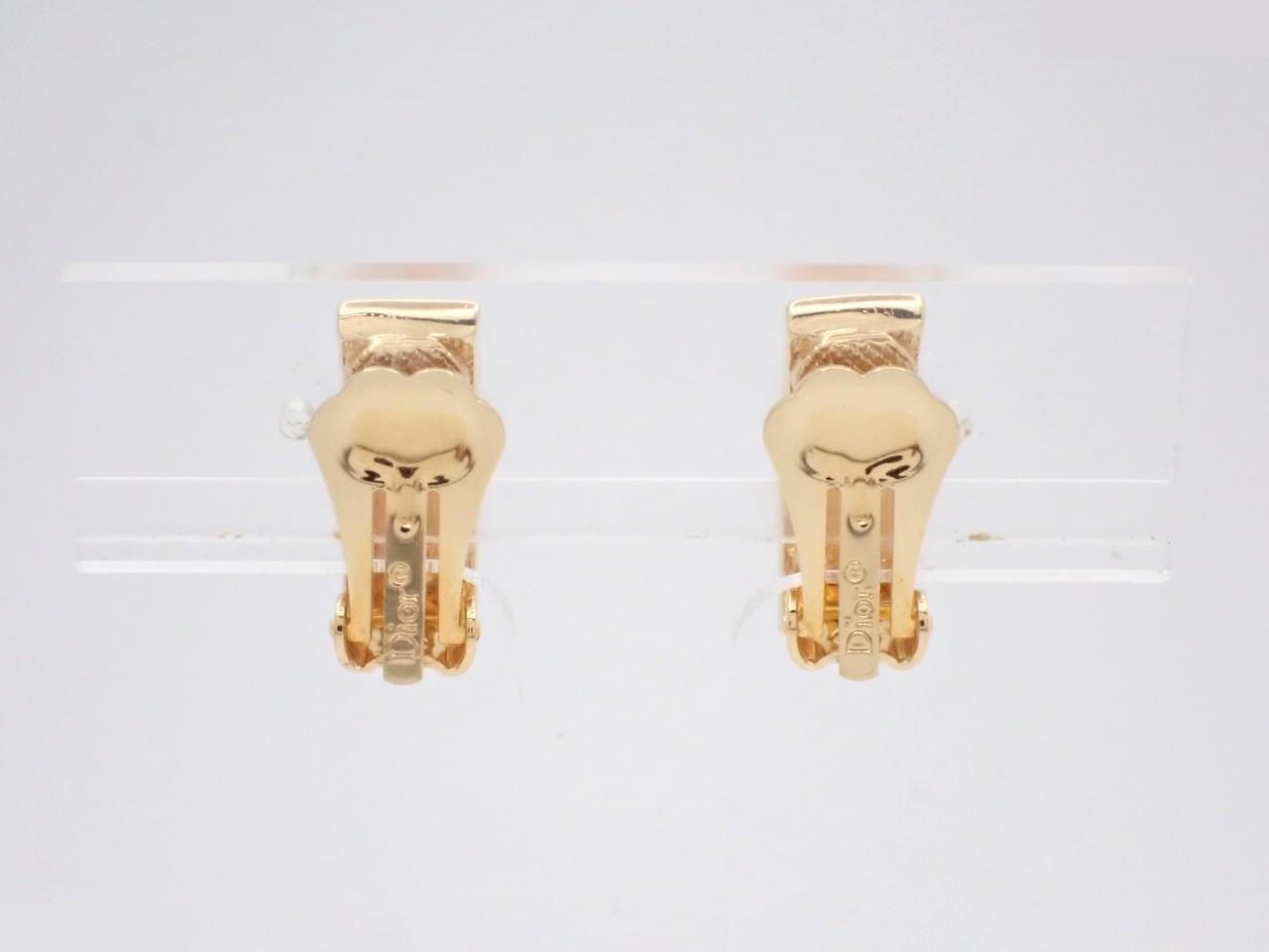 Logo Earrings, Gold Color — view 2