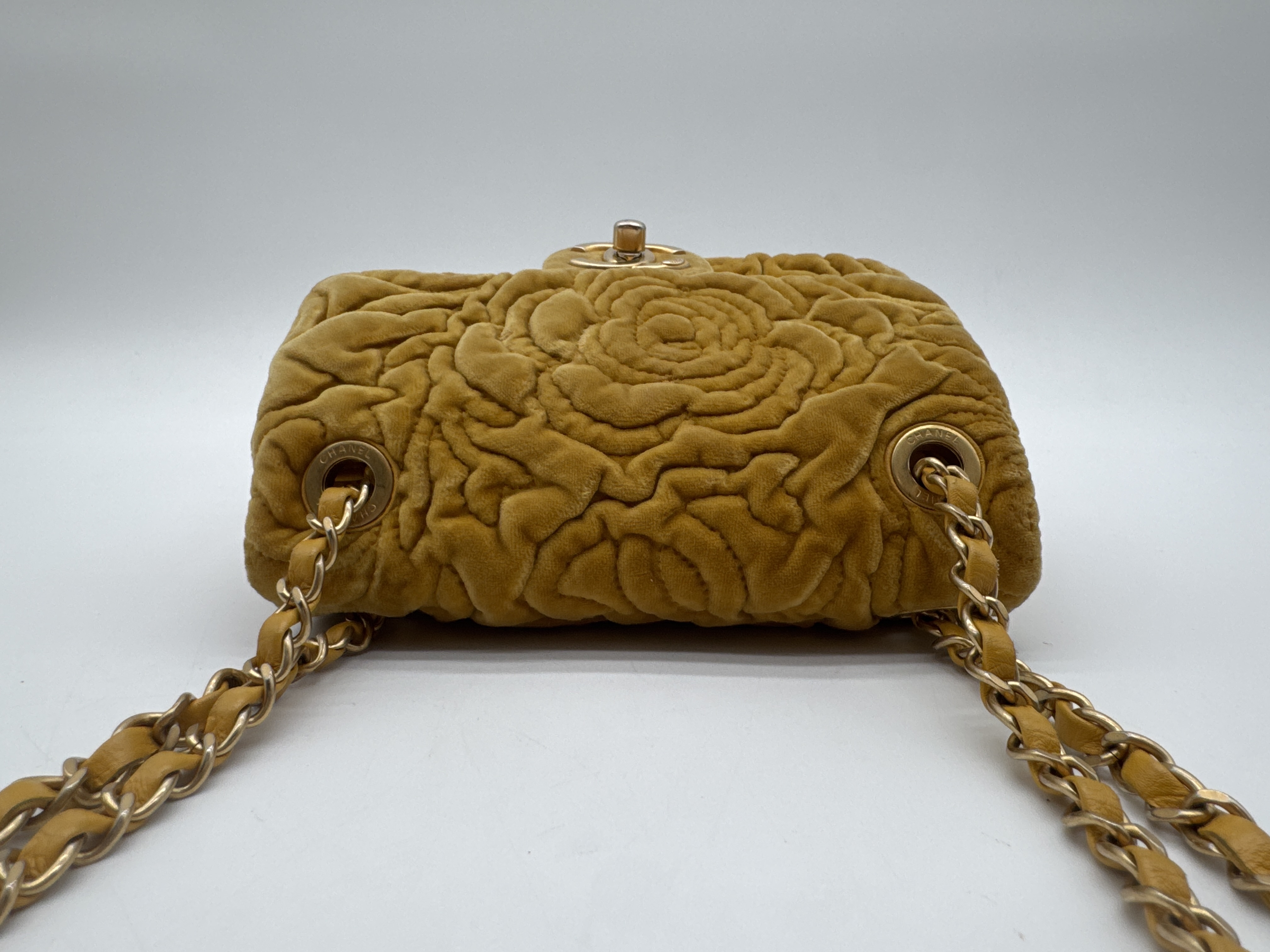 Camellia Velour Shoulder Bag — view 5
